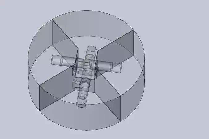 Centrifugal Cross Riddle Puzzle 3D print model