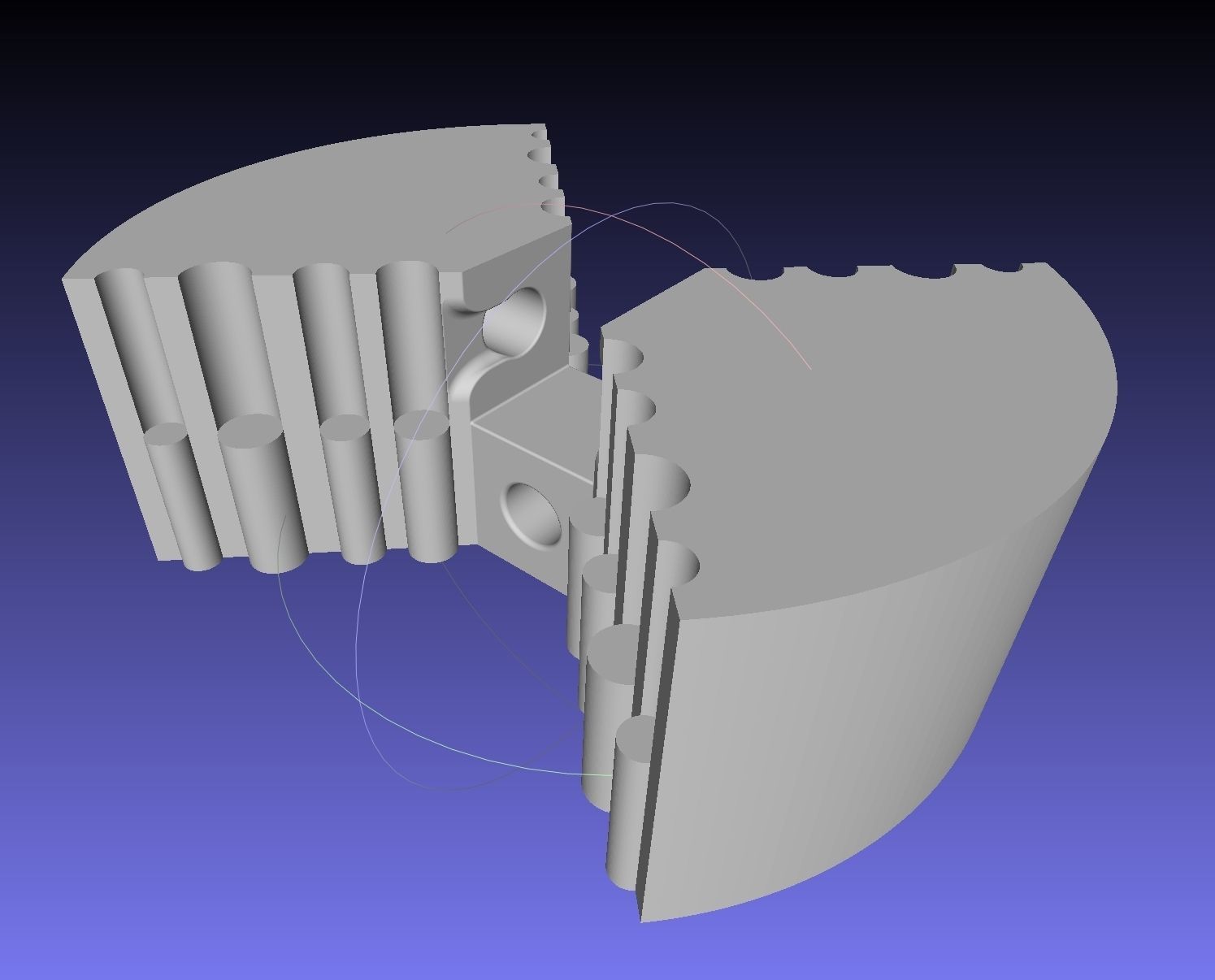 Centrifugal Cross Riddle Puzzle 3D print model_2