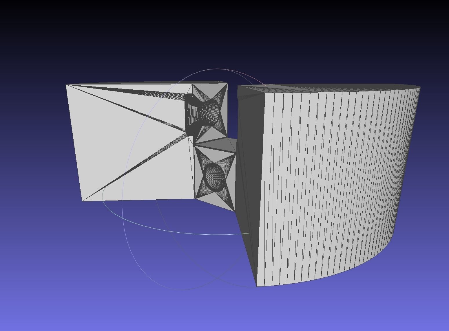 Centrifugal Cross Riddle Puzzle 3D print model_5