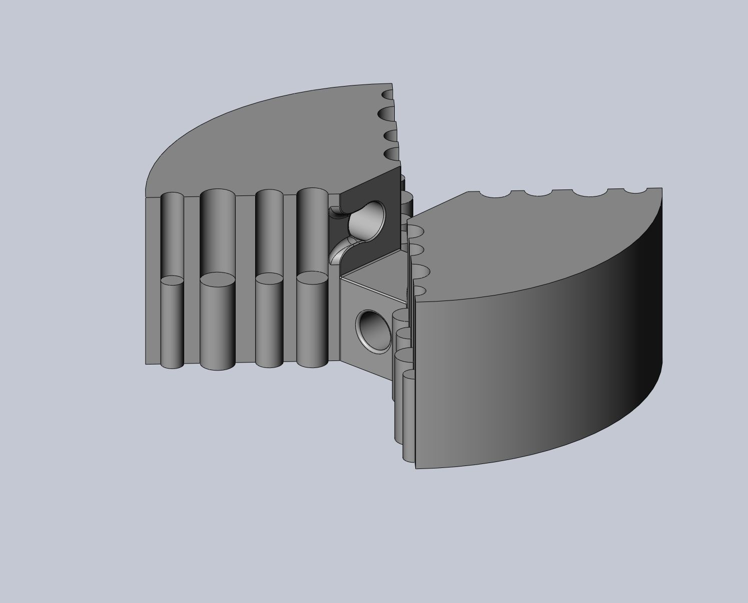 Centrifugal Cross Riddle Puzzle 3D print model_14