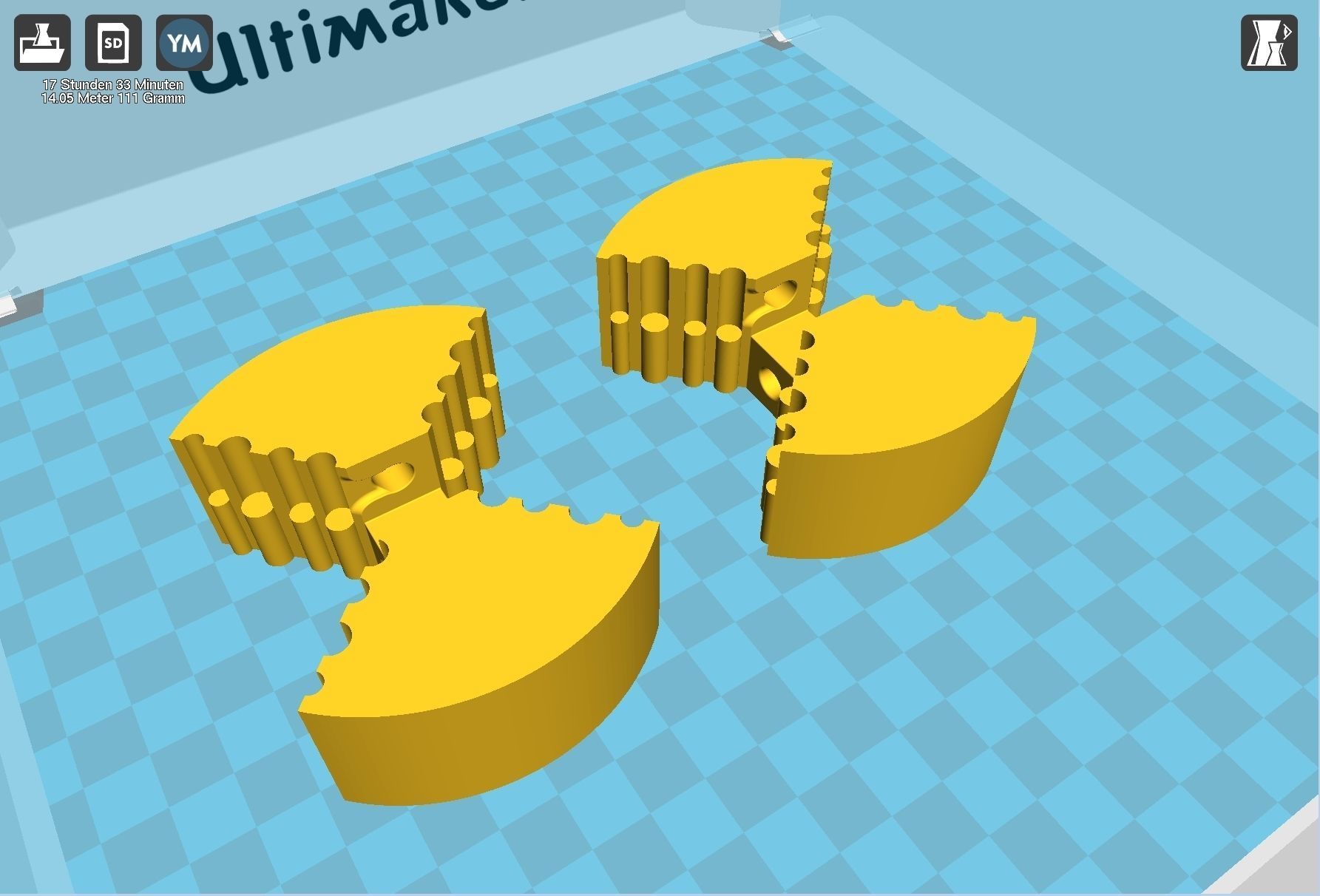 Centrifugal Cross Riddle Puzzle 3D print model_26