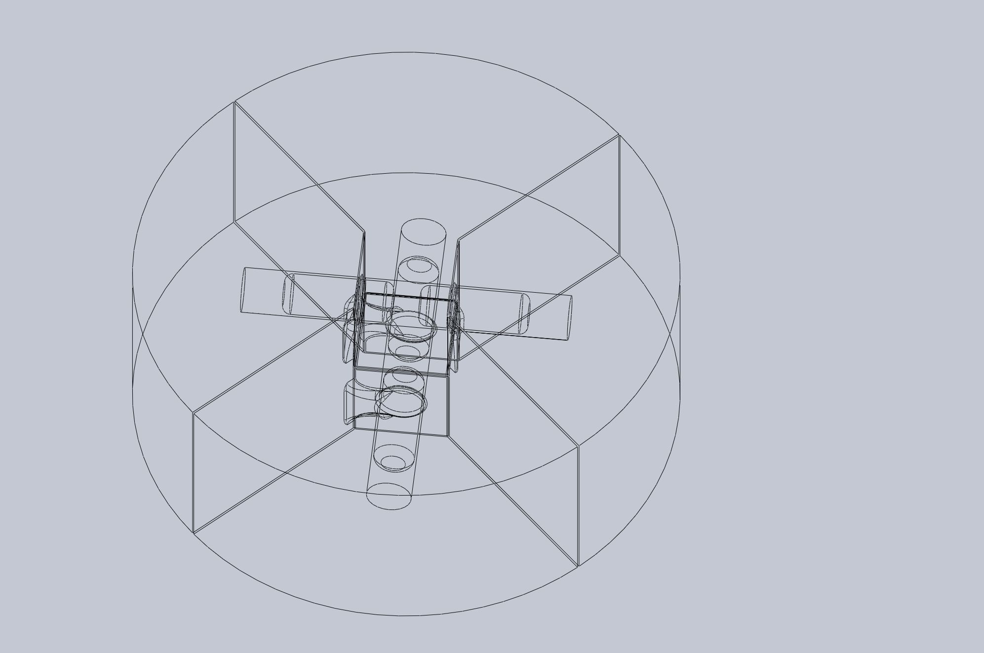 Centrifugal Cross Riddle Puzzle 3D print model_12