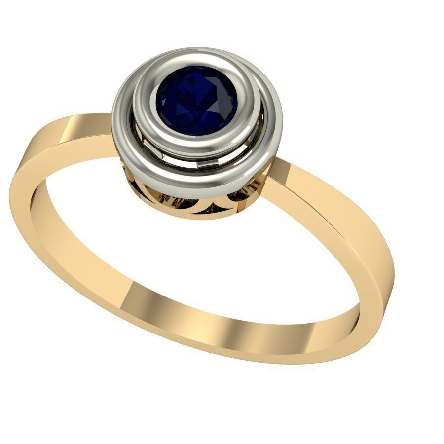 engagement ring  3D print model_1