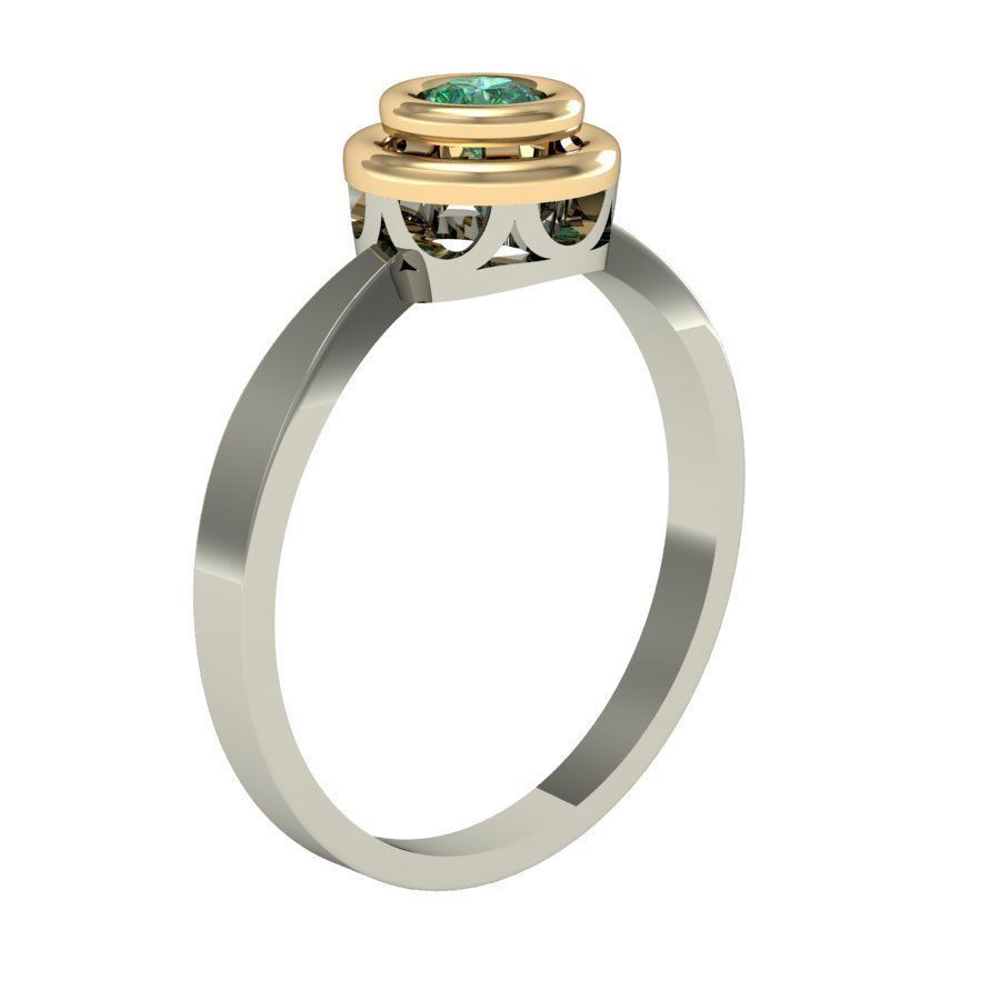 engagement ring  3D print model_2