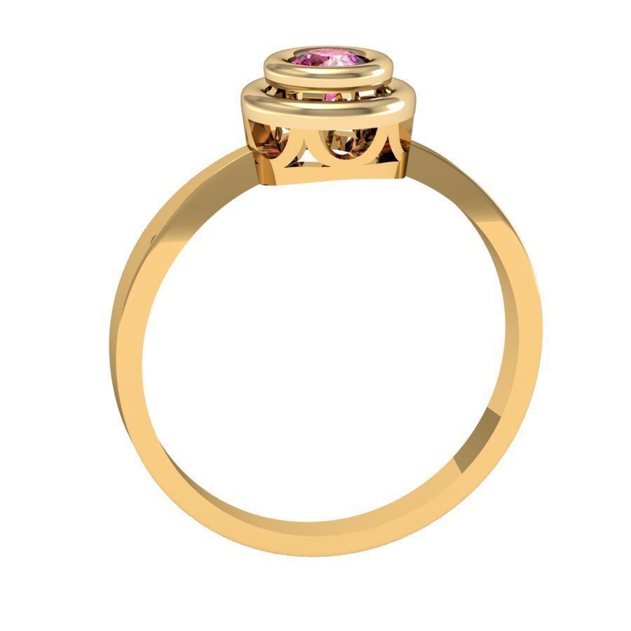 engagement ring  3D print model_3