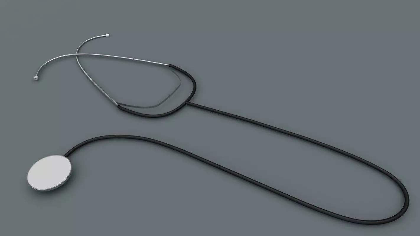 Stethoscope medical 3D model_0
