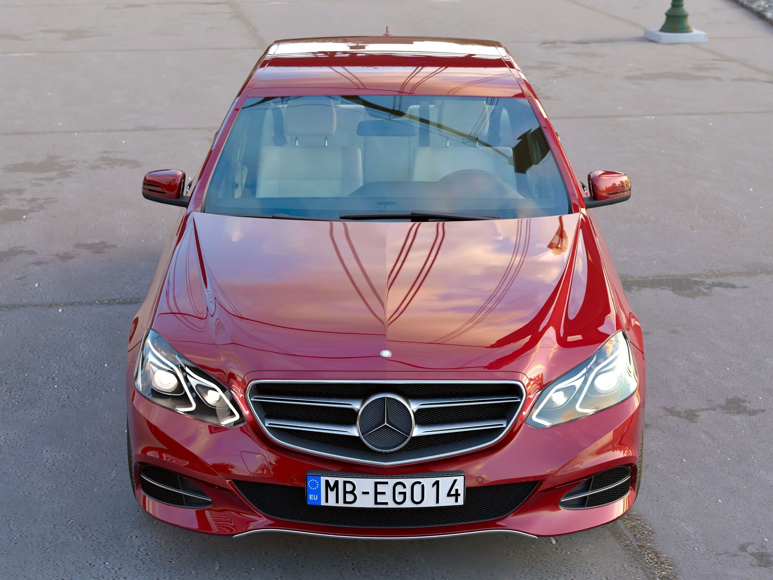 Mercedes-Benz E-Class Avantgarde 2014 3D model_2
