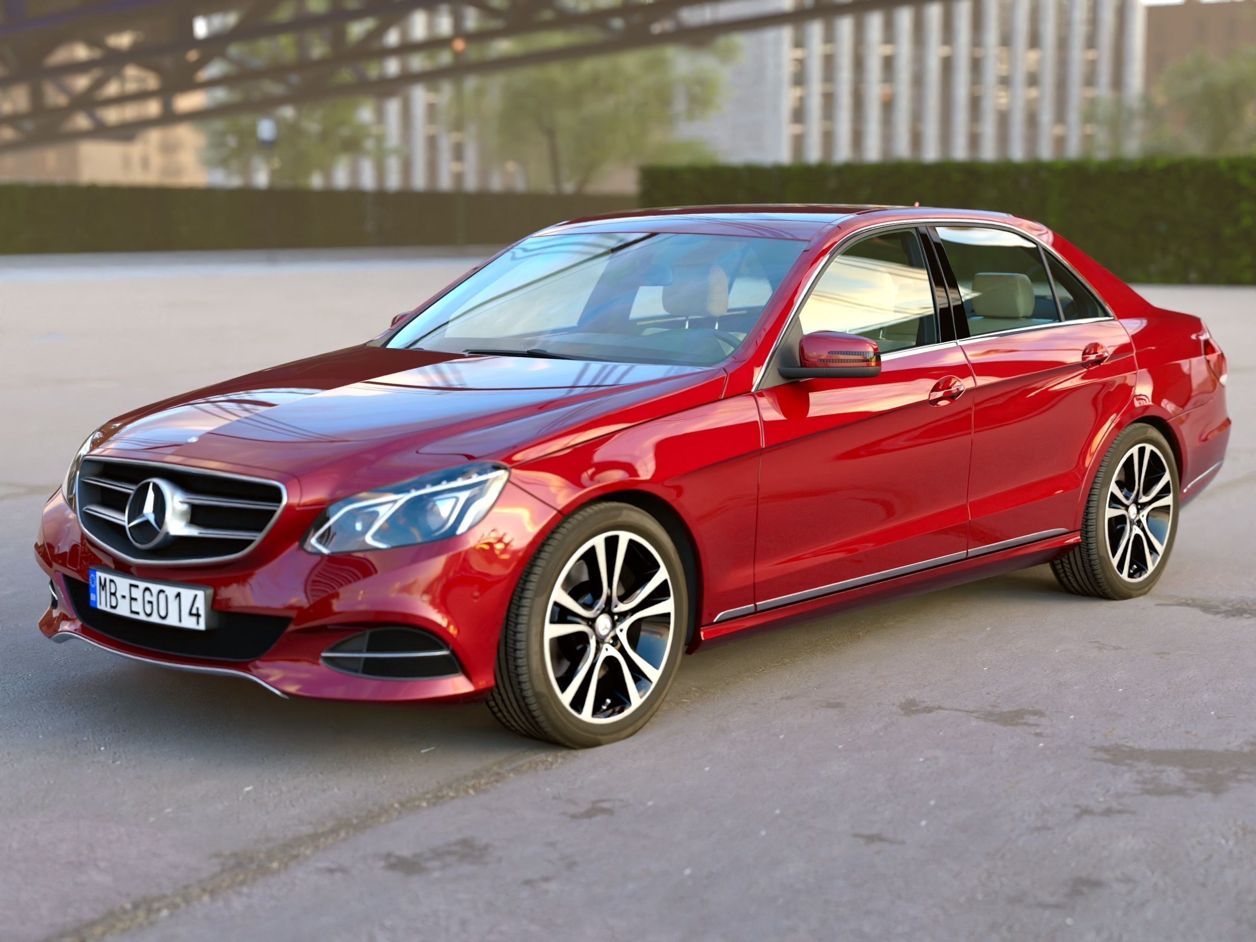 Mercedes-Benz E-Class Avantgarde 2014 3D model_5