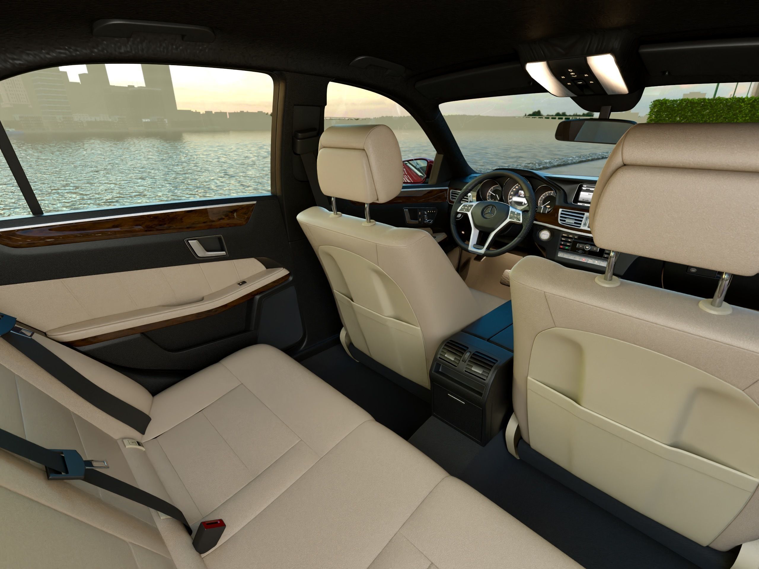 Mercedes-Benz E-Class Avantgarde 2014 3D model_11