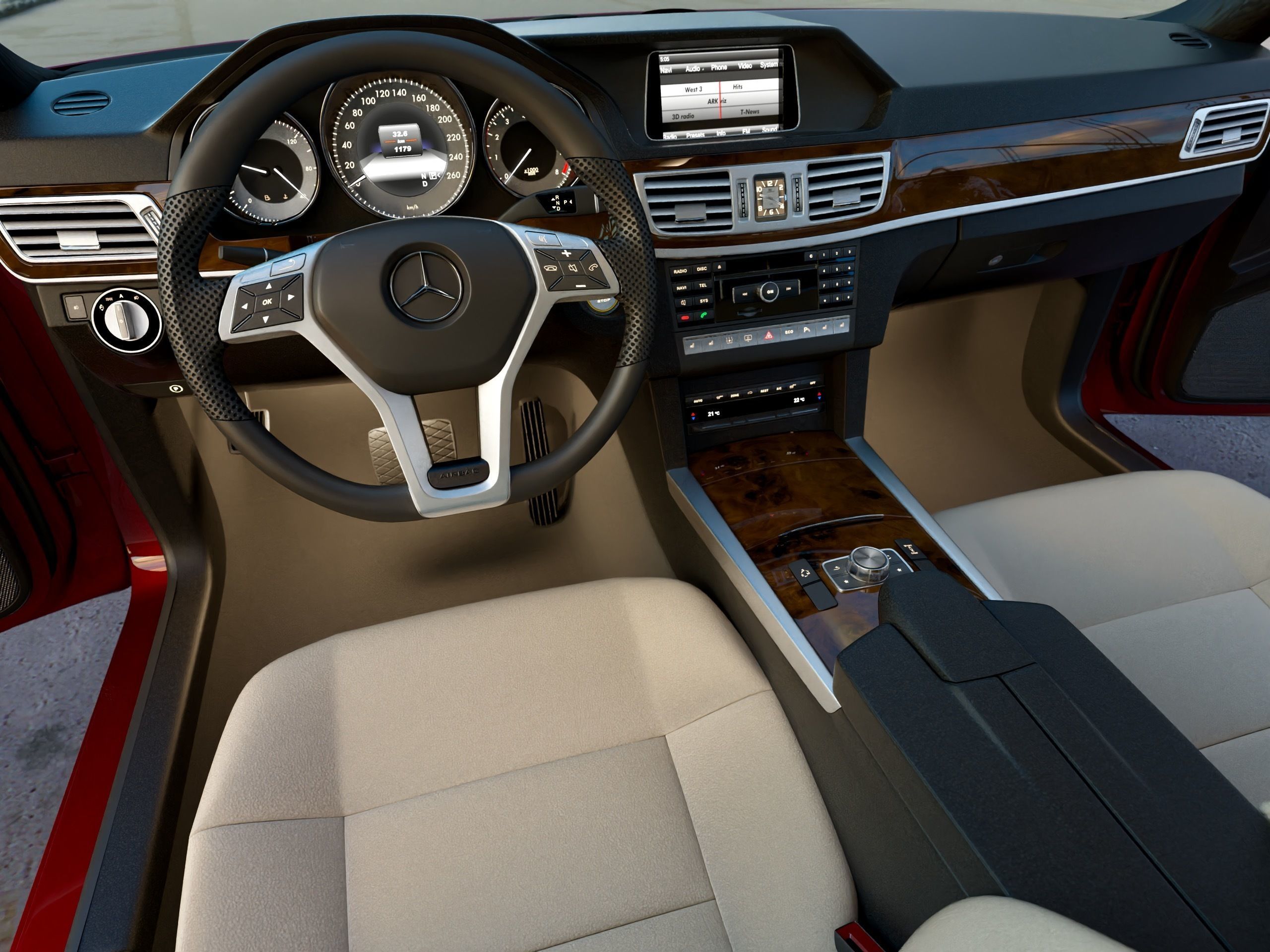 Mercedes-Benz E-Class Avantgarde 2014 3D model_8