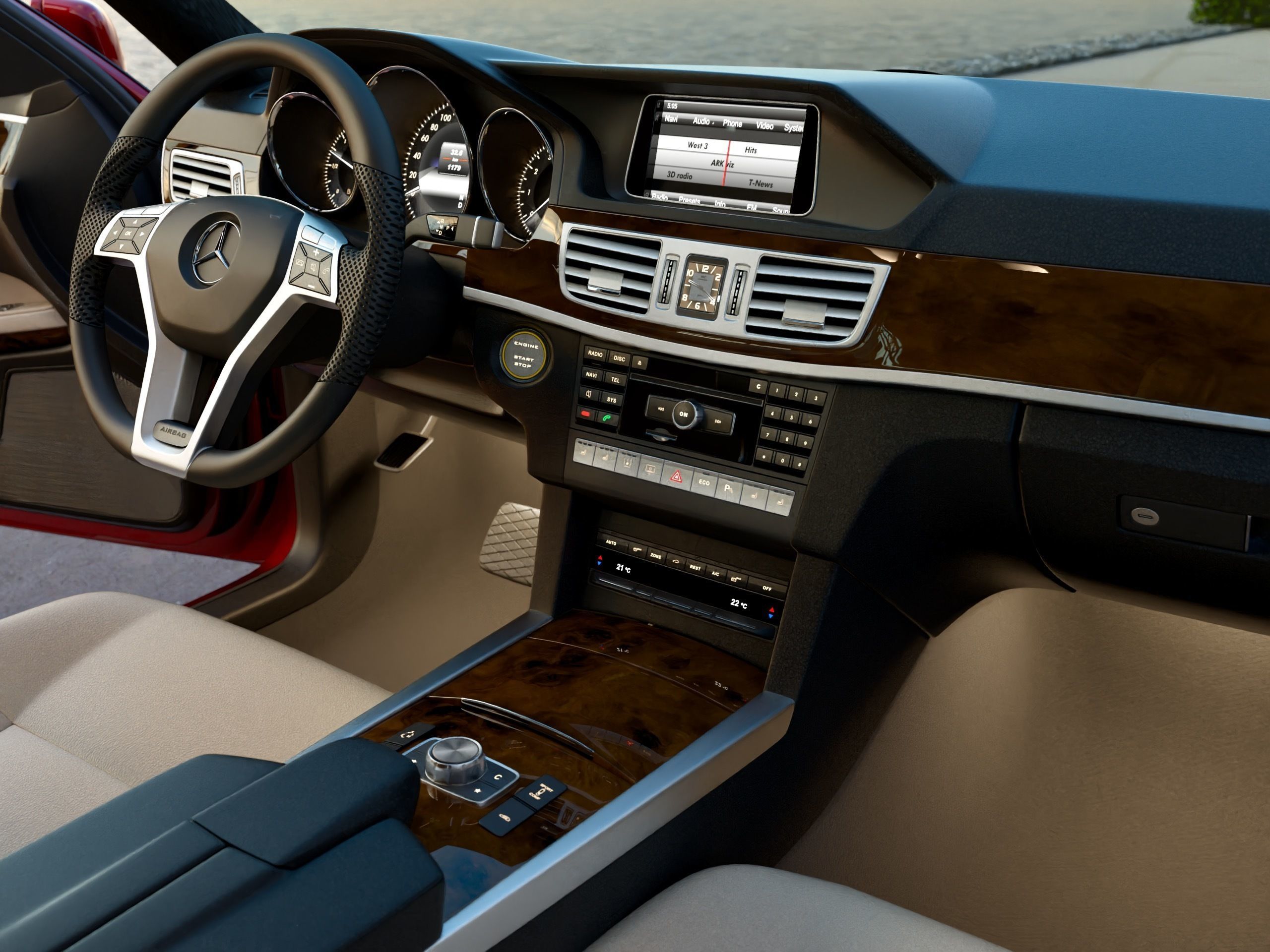 Mercedes-Benz E-Class Avantgarde 2014 3D model_9