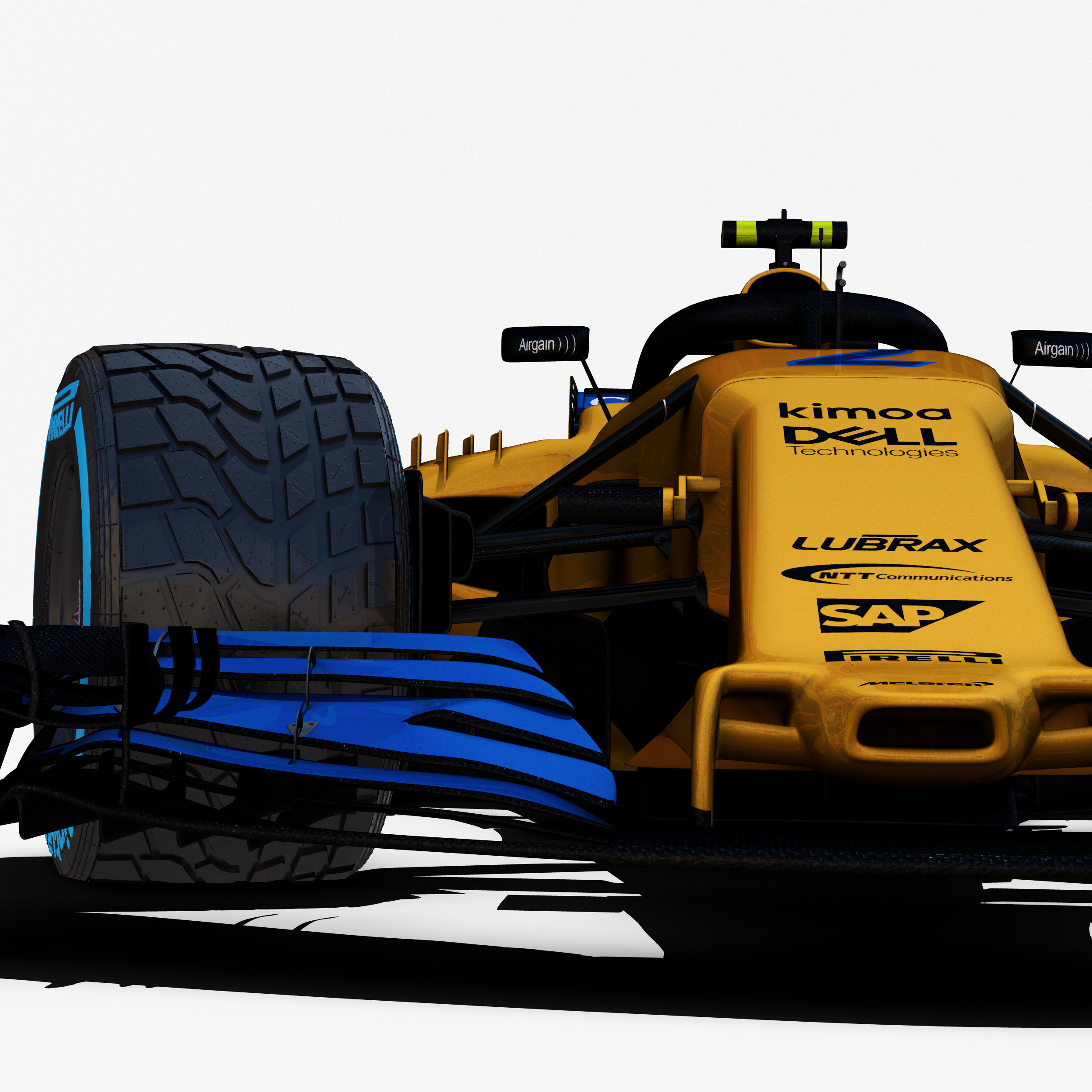 McLaren MCL33 car Low-poly 3D model_3