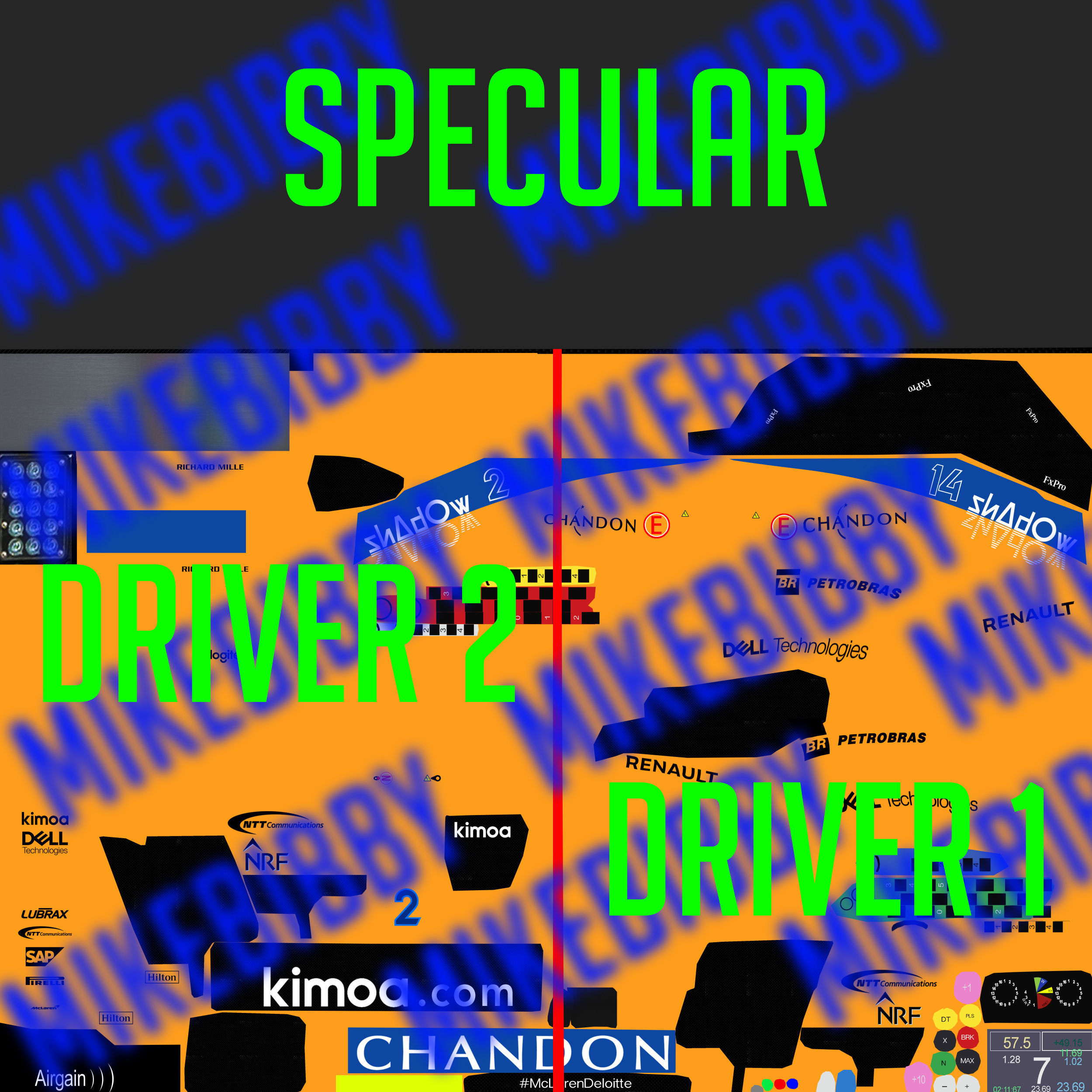 McLaren MCL33 car Low-poly 3D model_9