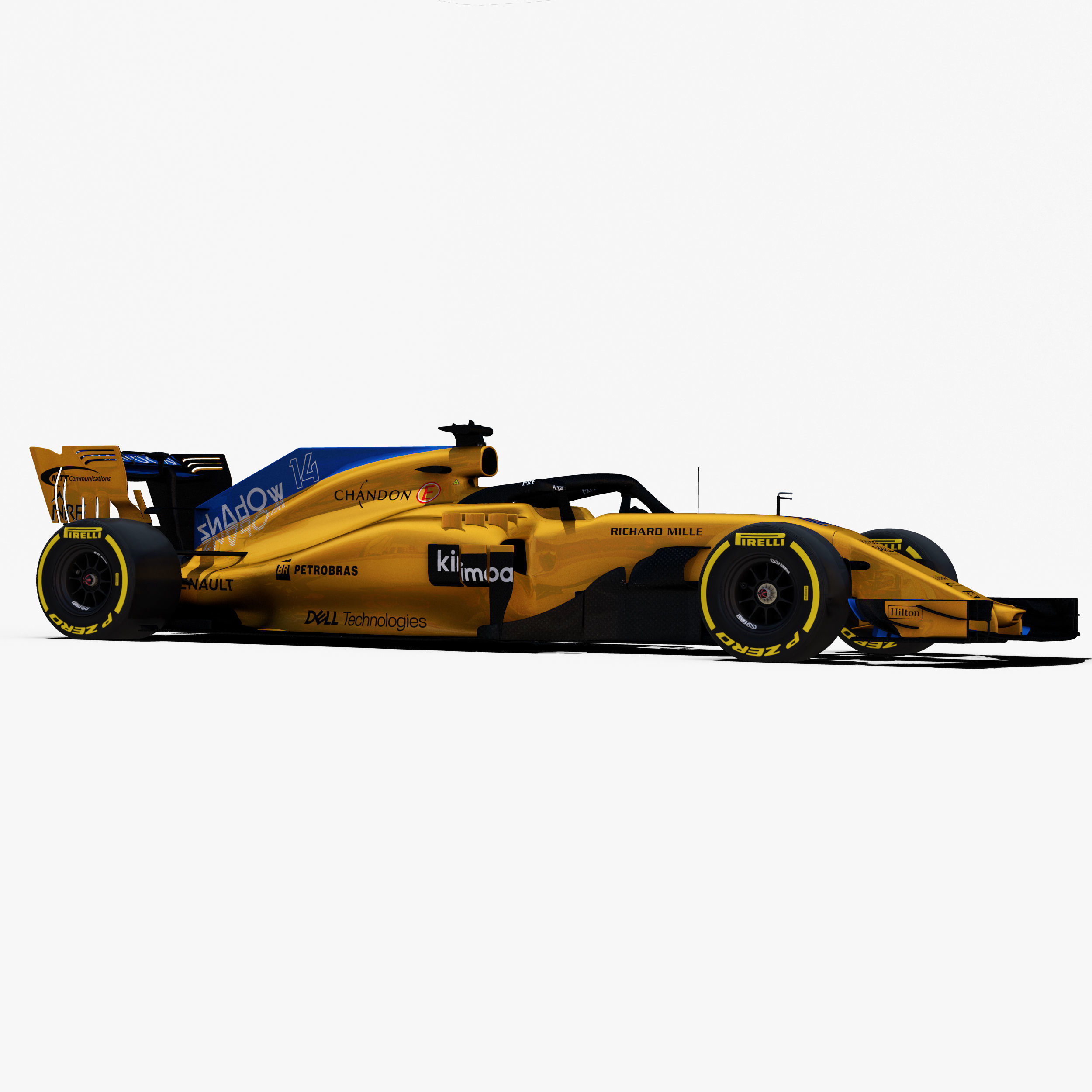 McLaren MCL33 car Low-poly 3D model_6