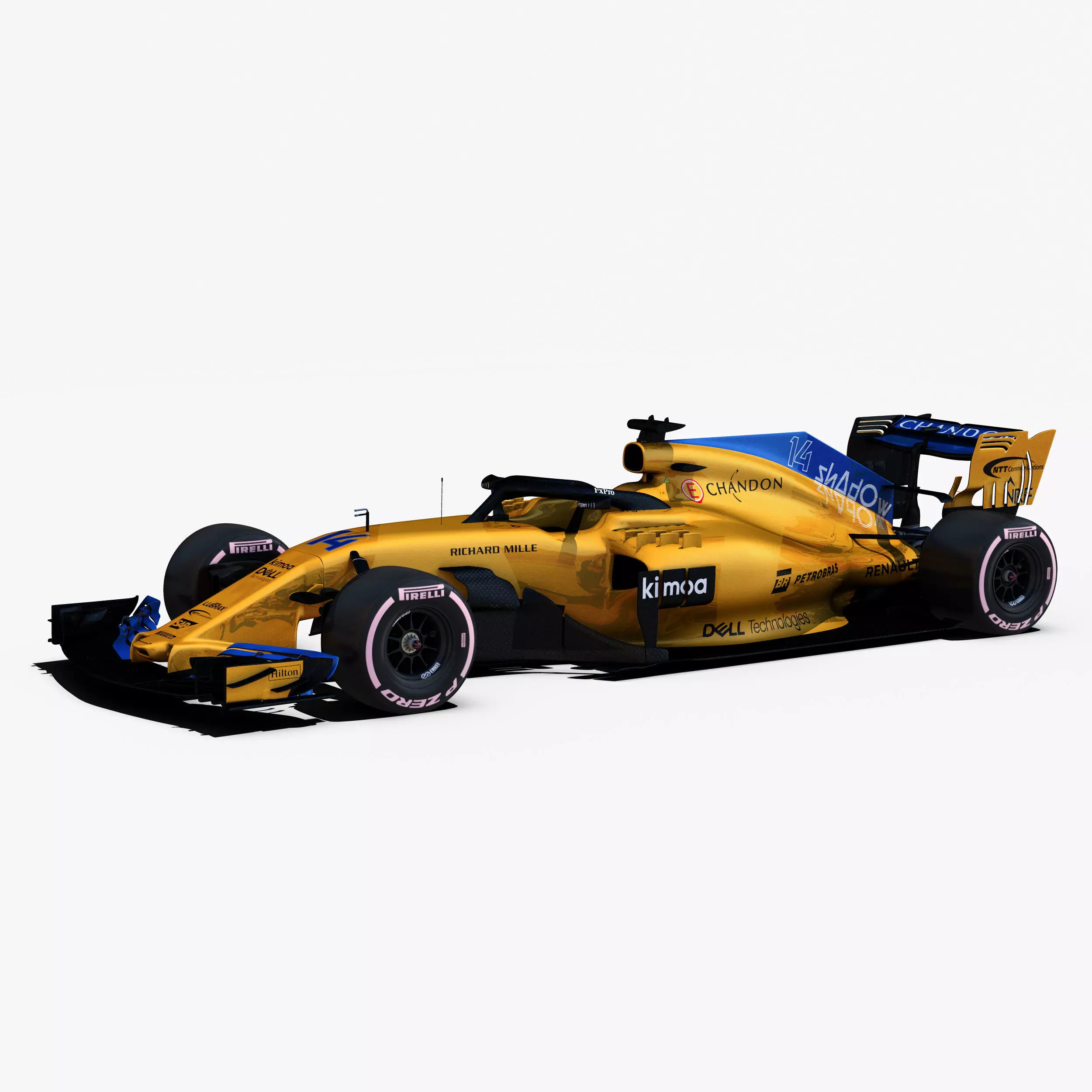 McLaren MCL33 car Low-poly 3D model_0