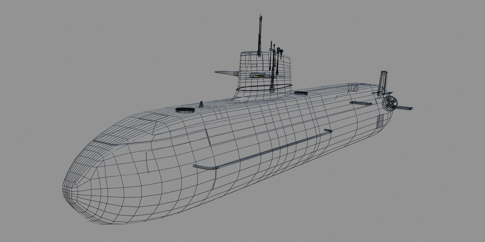 Class S80 Isaac Peral Low Poly 3D model_3