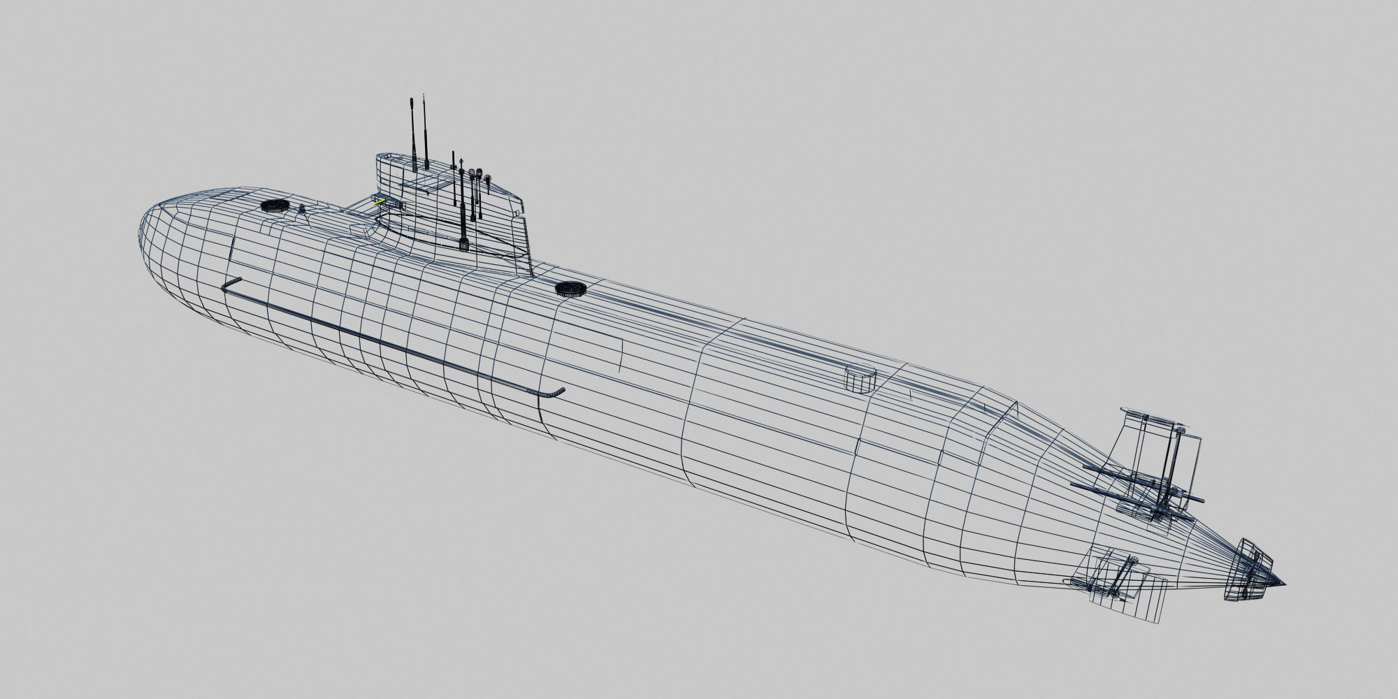 Class S80 Isaac Peral Low Poly 3D model_4