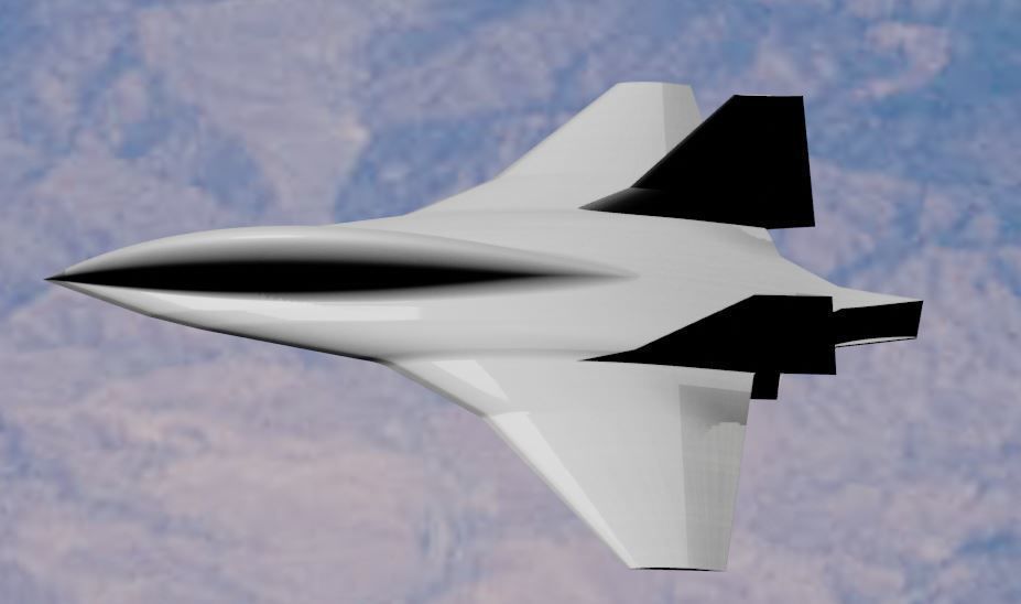 Boeing Hypersonic Valkyrie II 3D model_19