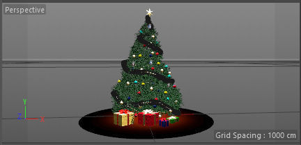 Christmas Tree Decorated 3D 3D model_3