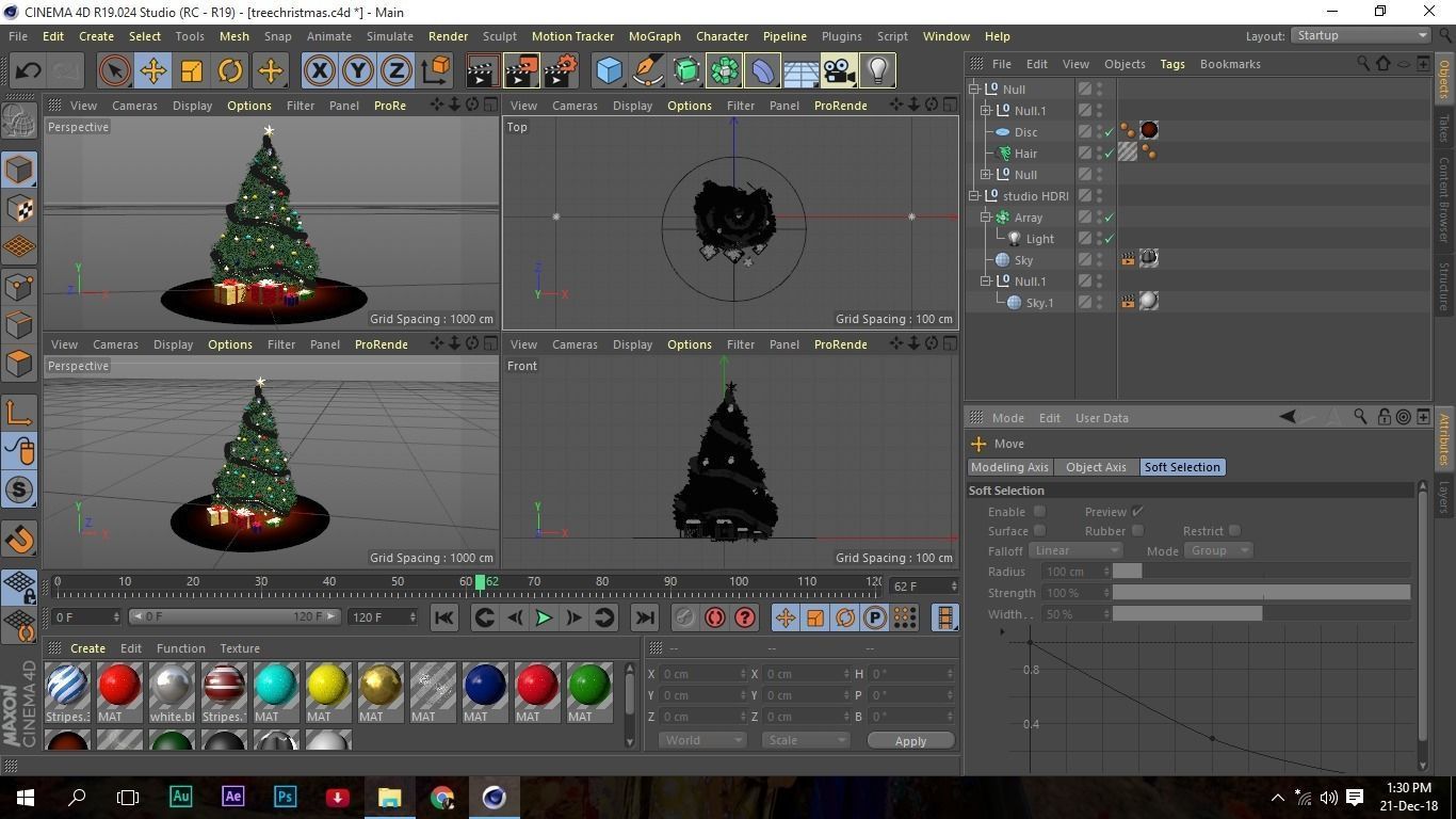Christmas Tree Decorated 3D 3D model_1