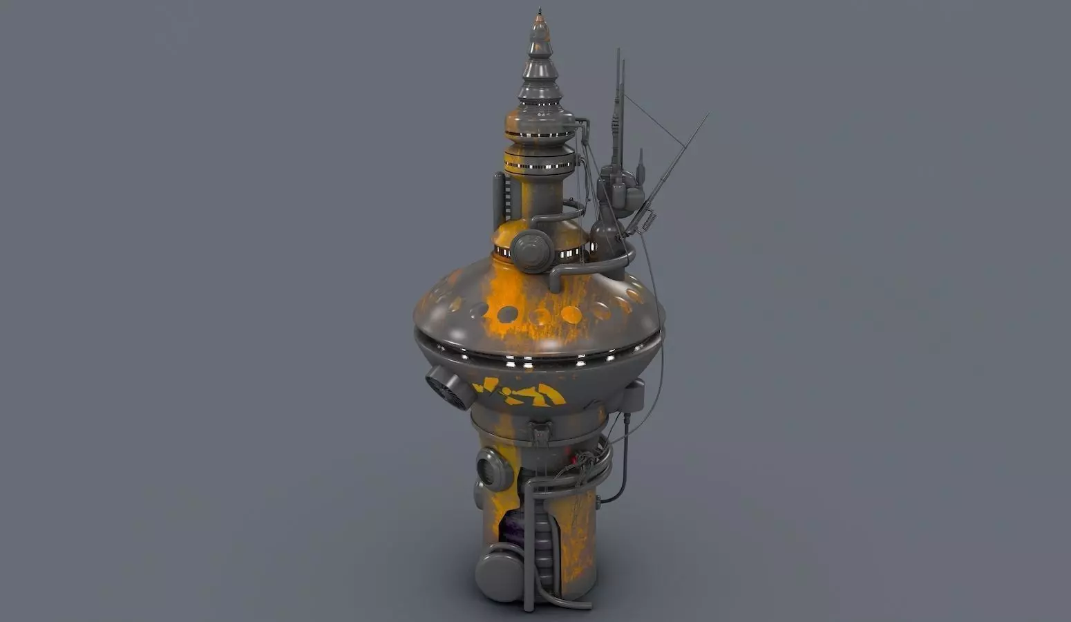 Radio Tower 2076 3D model_0