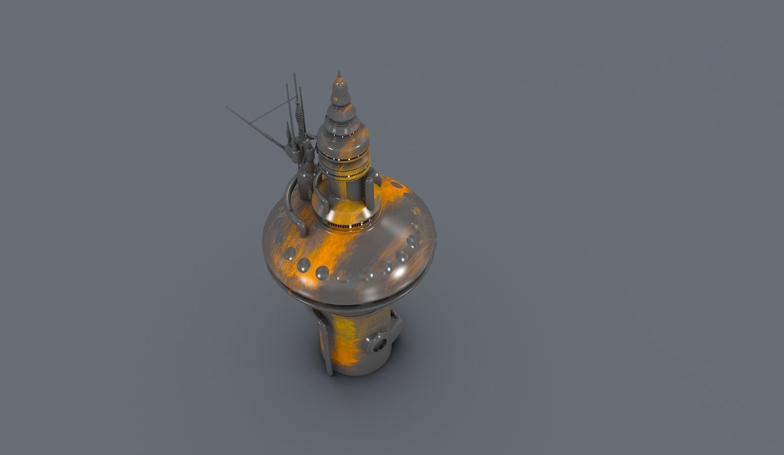 Radio Tower 2076 3D model_4