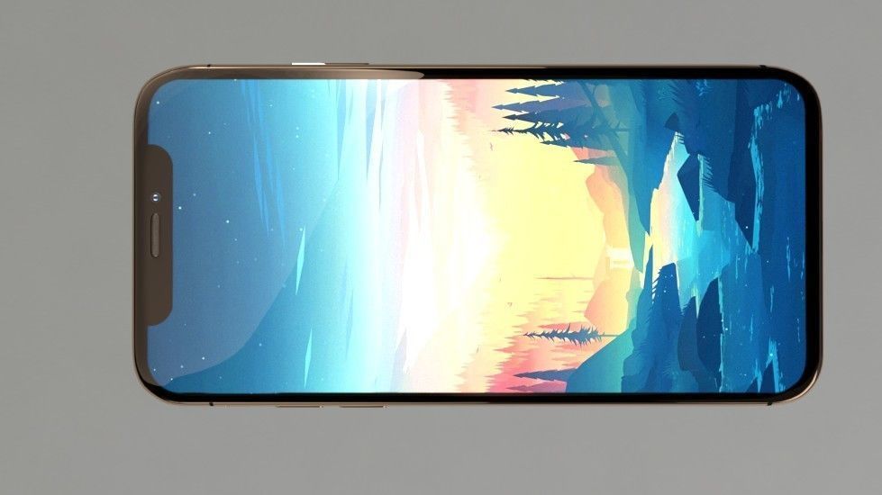 Apple iPHONE X  3D model_4