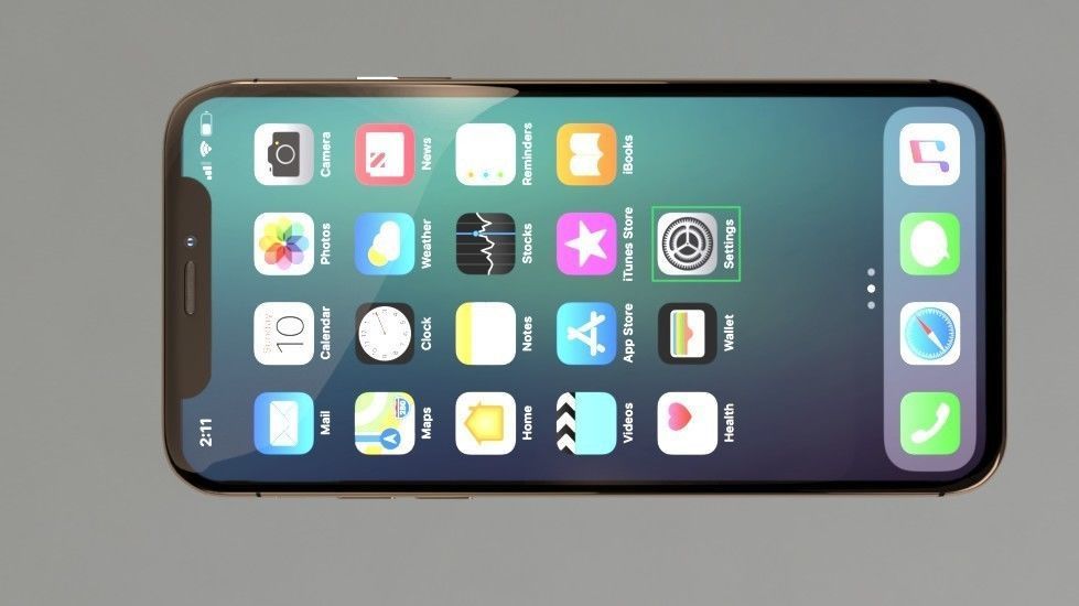 Apple iPHONE X  3D model_5