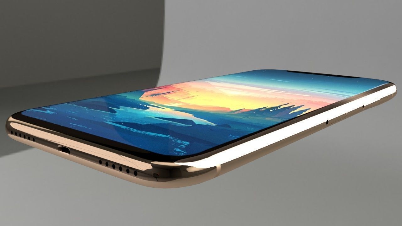 Apple iPHONE X  3D model_2