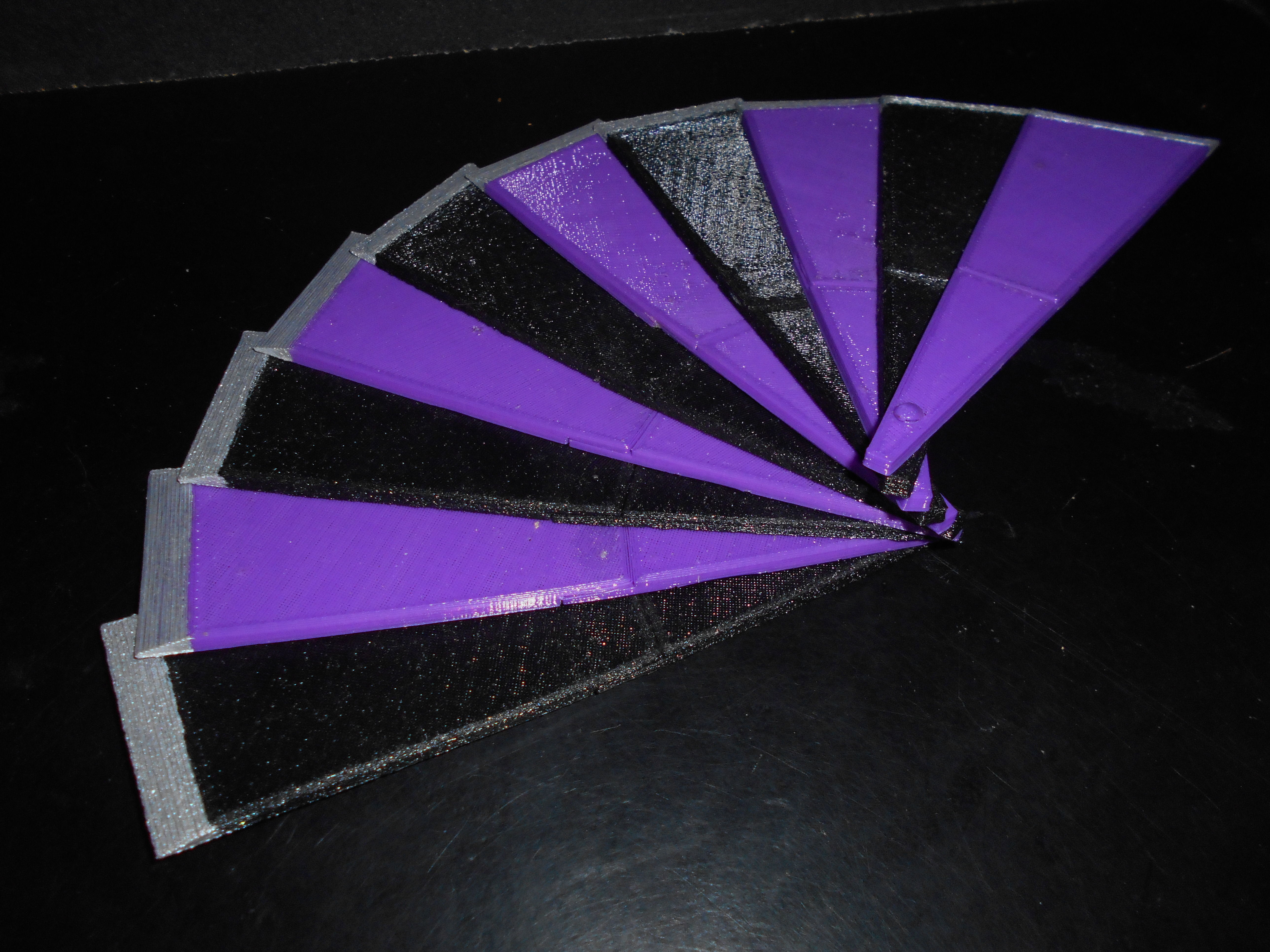 Eventail paper fan 3D print model_1