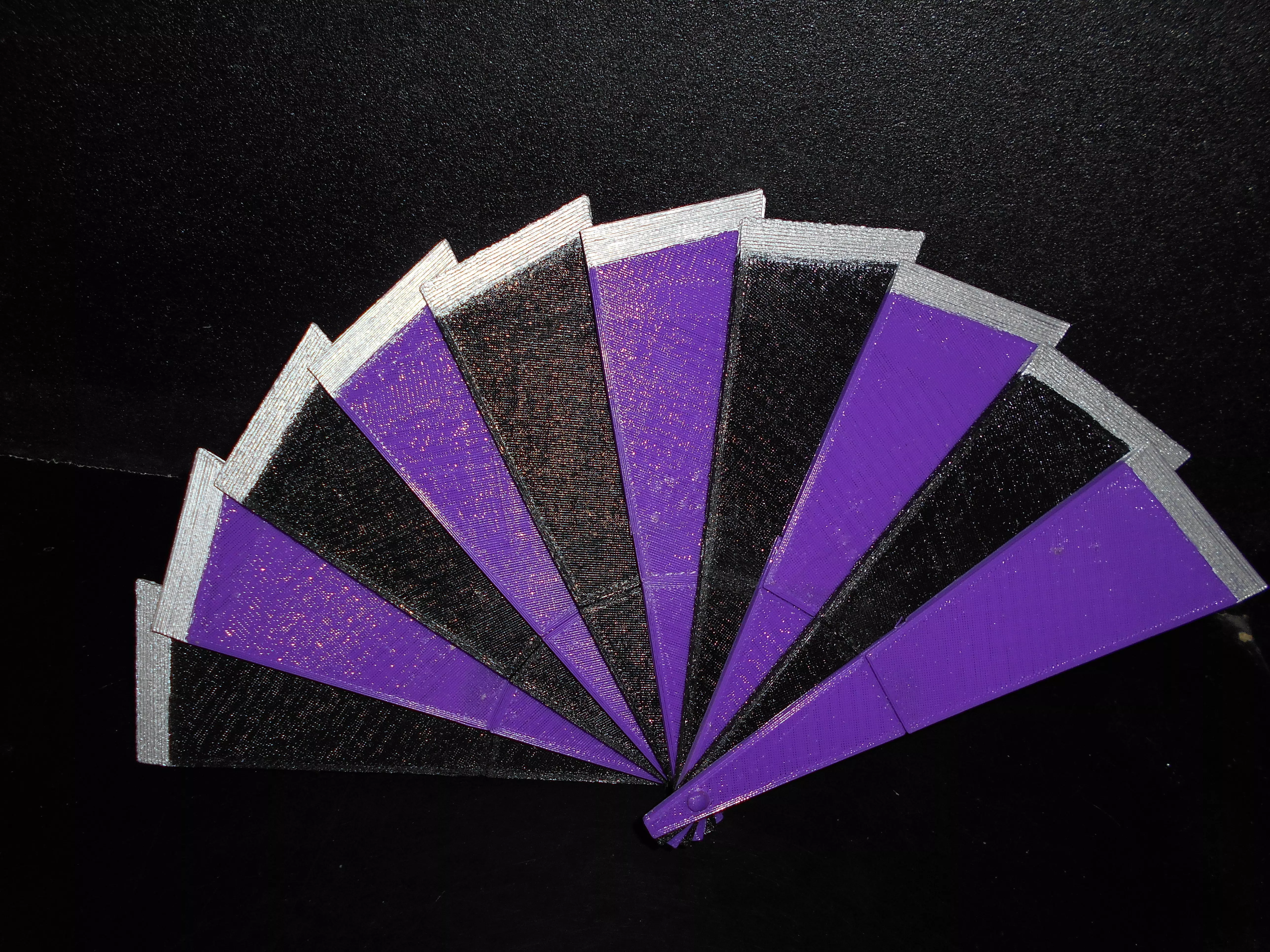 Eventail paper fan 3D print model_0