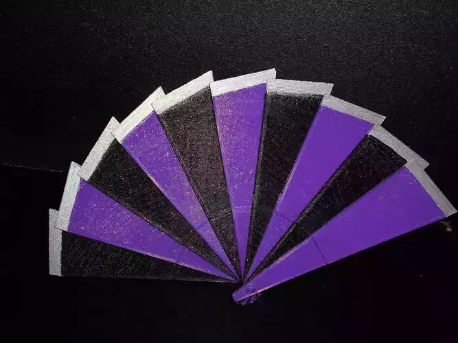 Eventail paper fan 3D print model