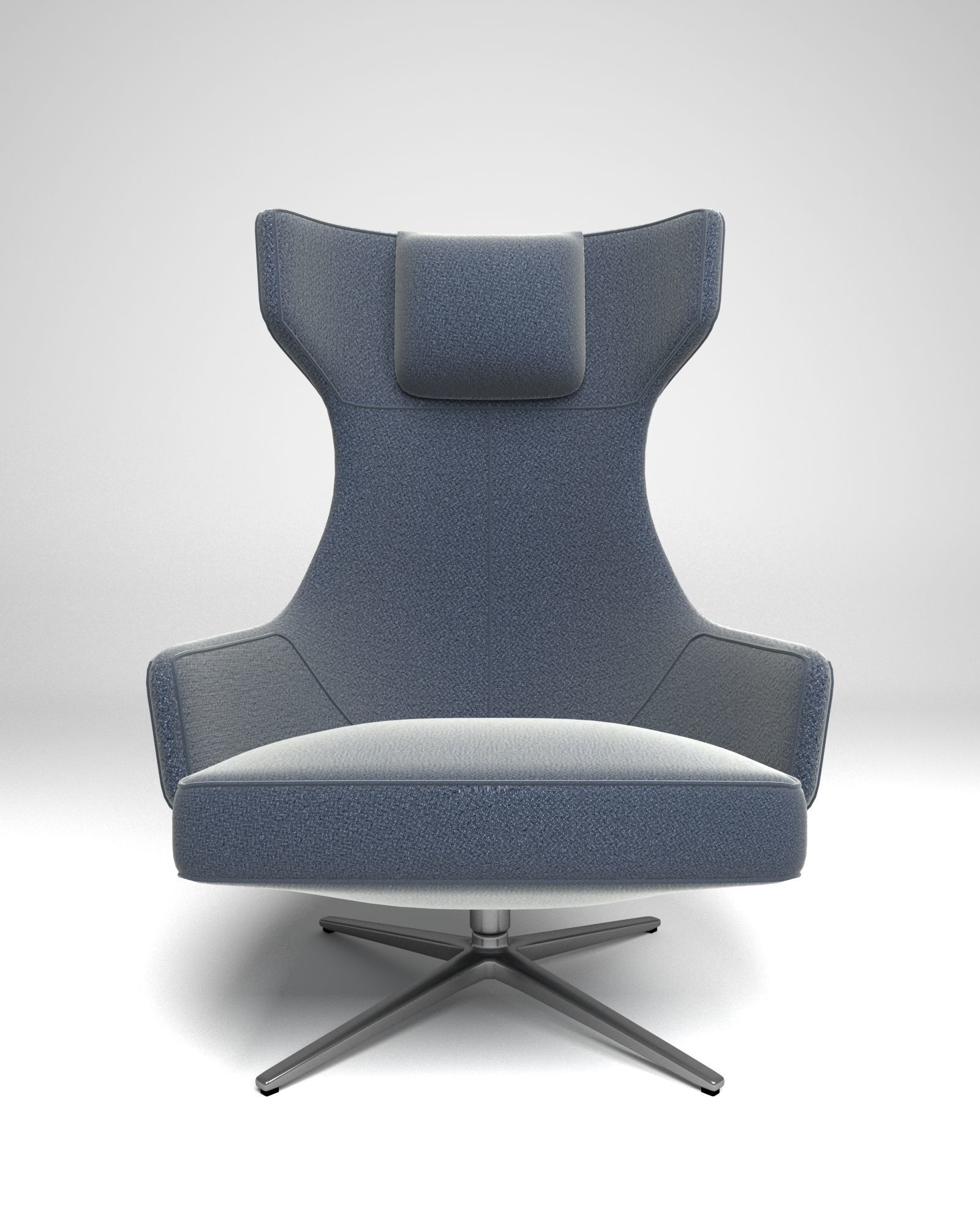Grand Repos Lounge Chair by Antonio Citterio 3D model_1