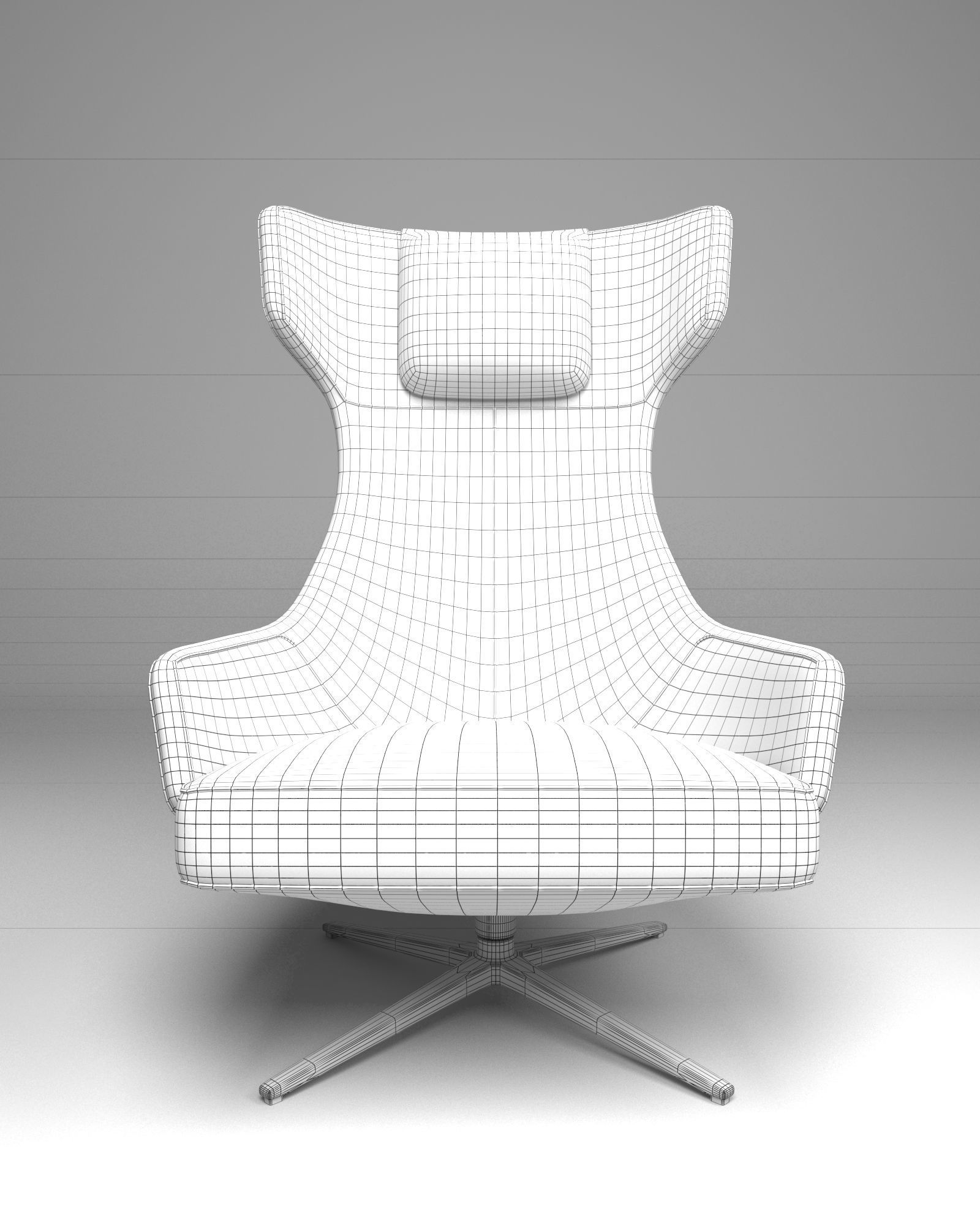 Grand Repos Lounge Chair by Antonio Citterio 3D model_6