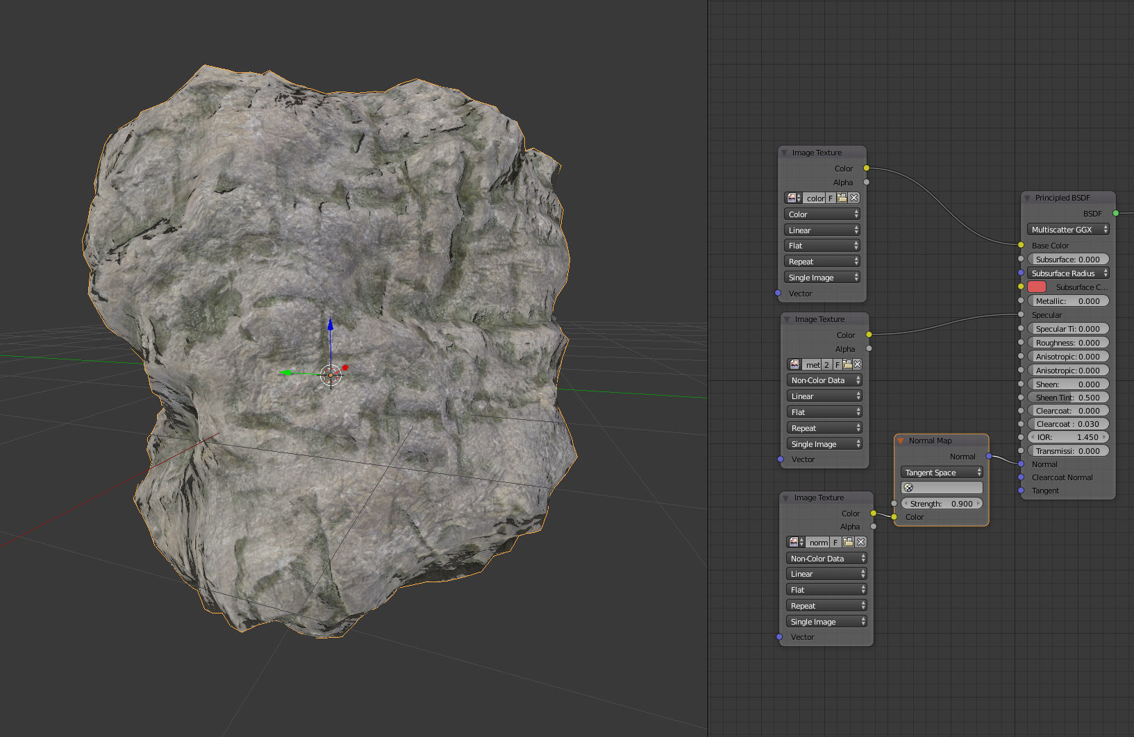 Sculpt stone A 3D model_1