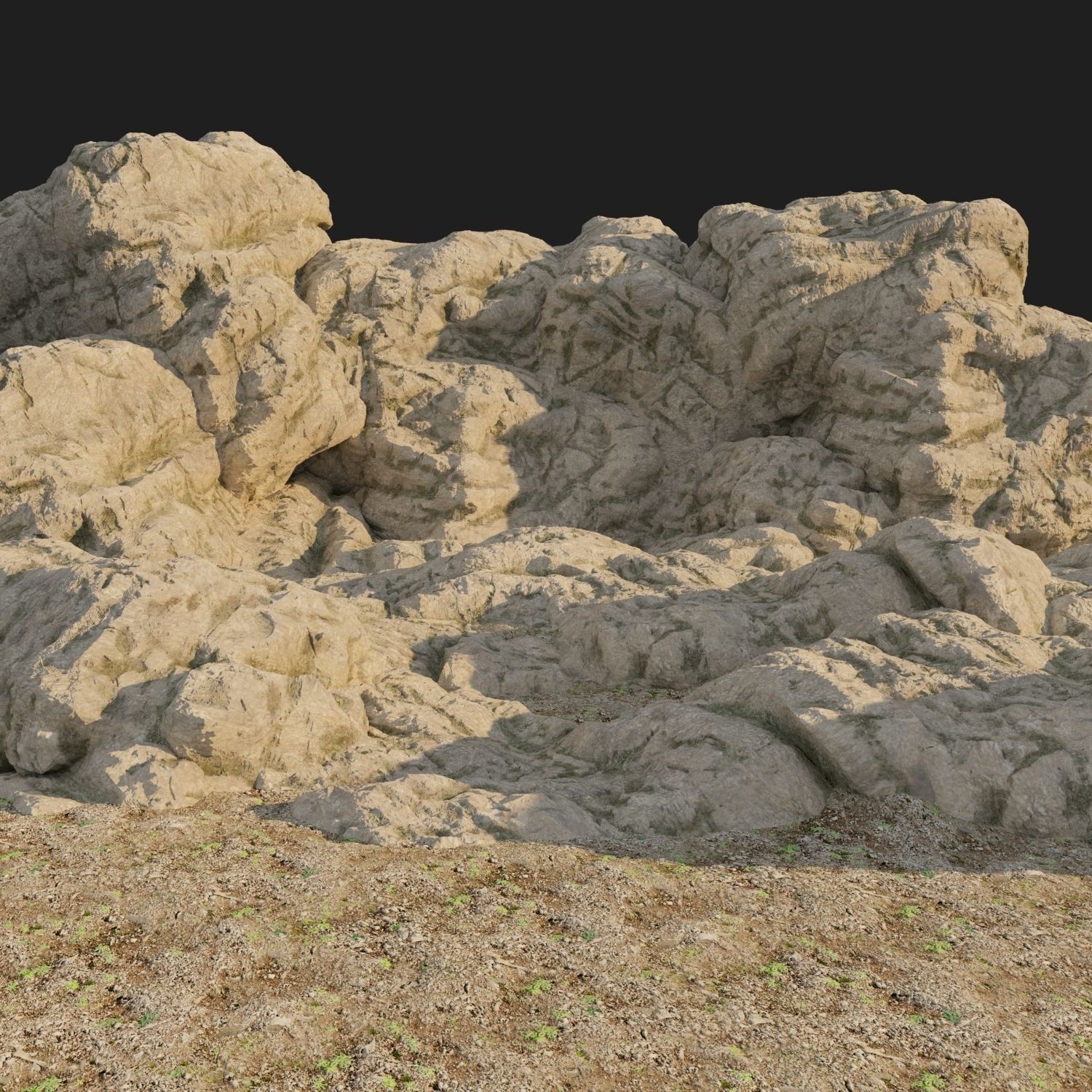 Sculpt stone A 3D model_8