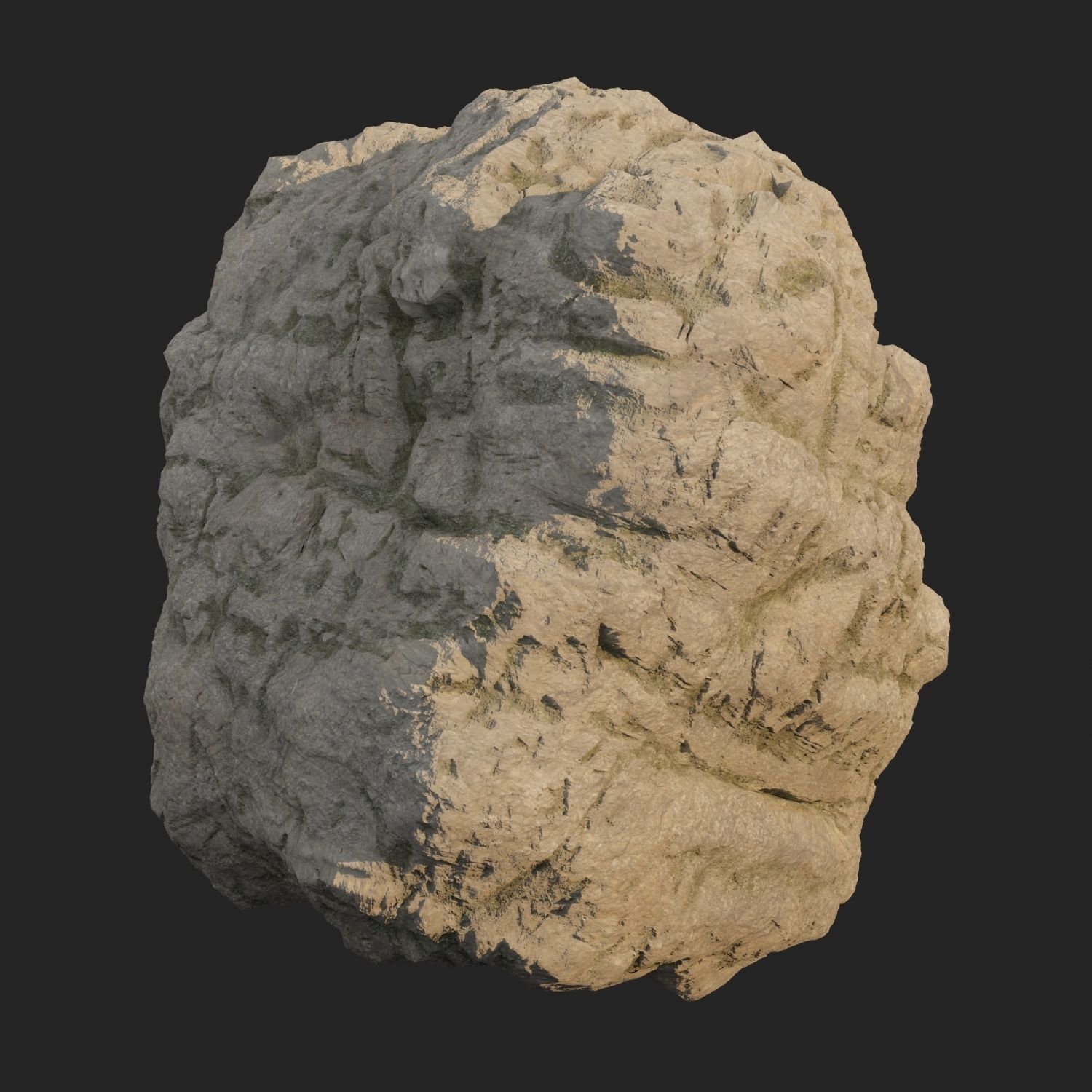 Sculpt stone A 3D model_7