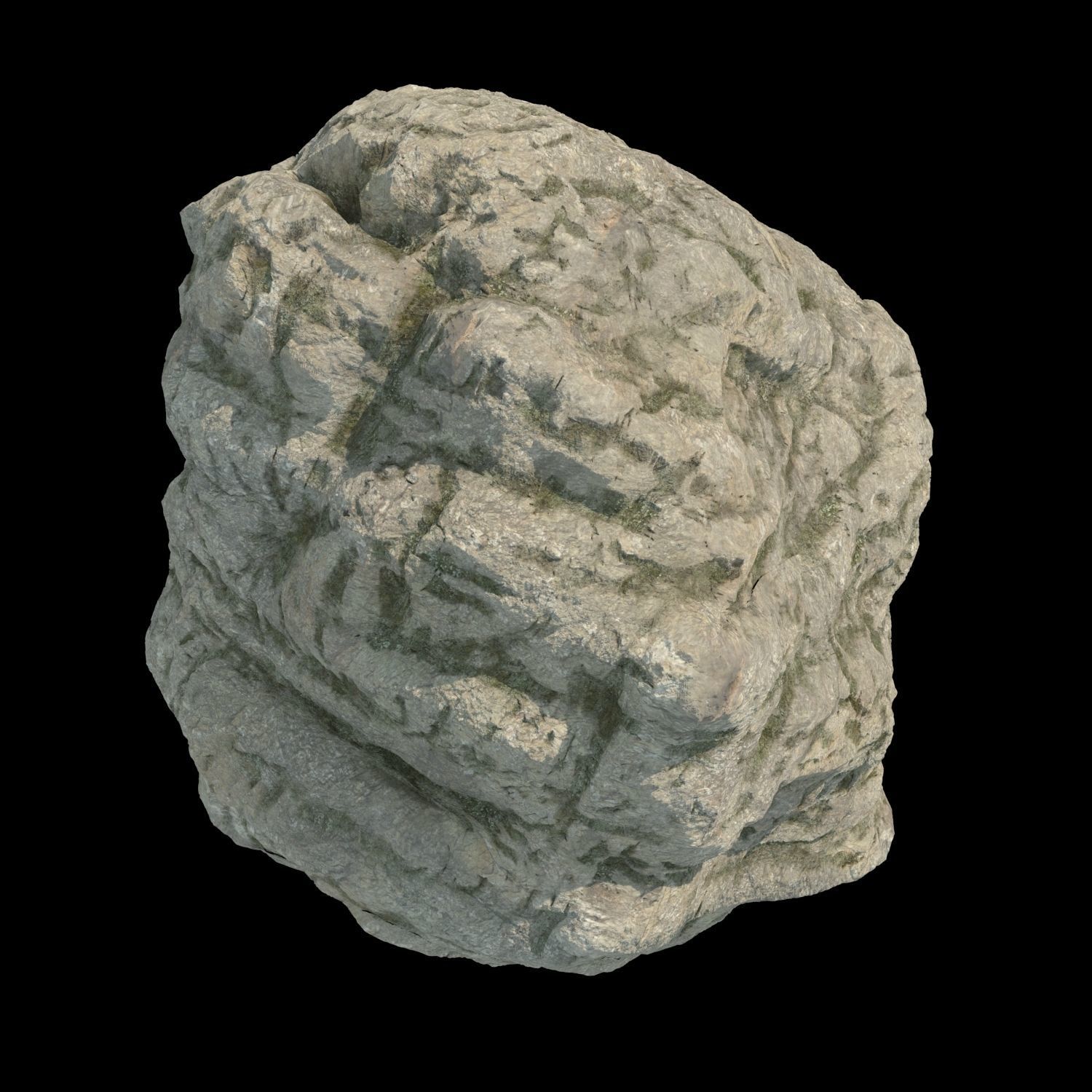 Sculpt stone A 3D model_9