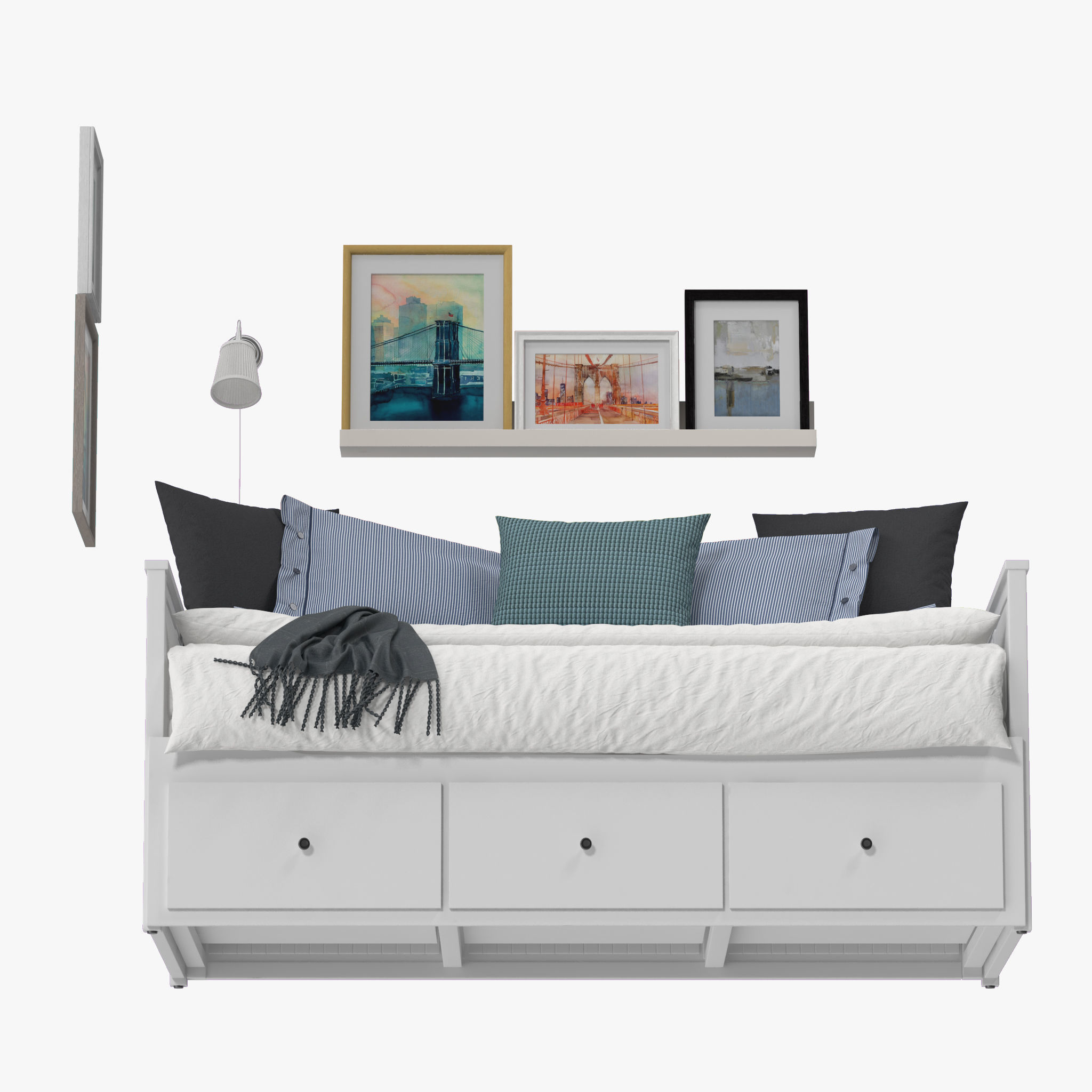 Hemnes Bed 3D model_18