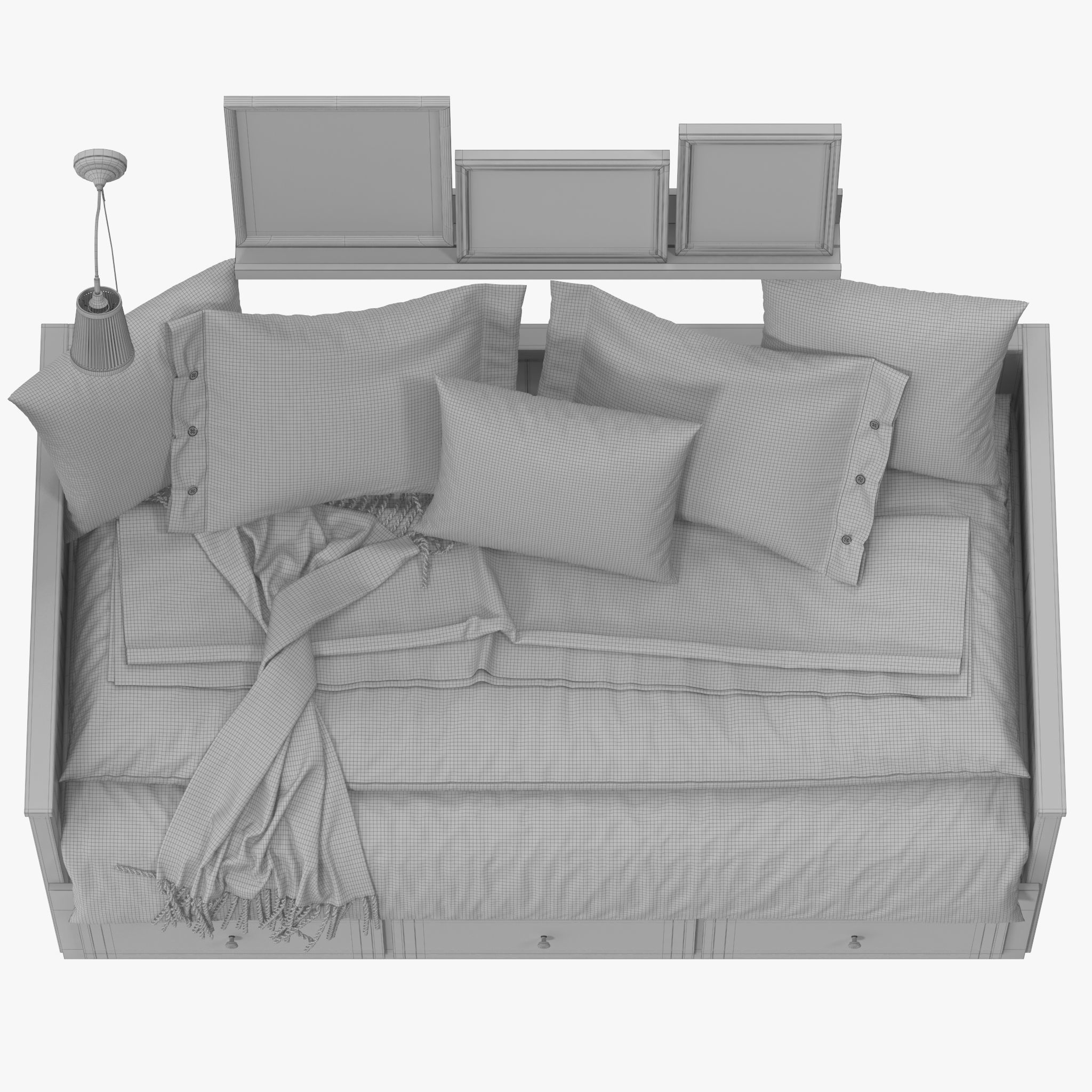 Hemnes Bed 3D model_19