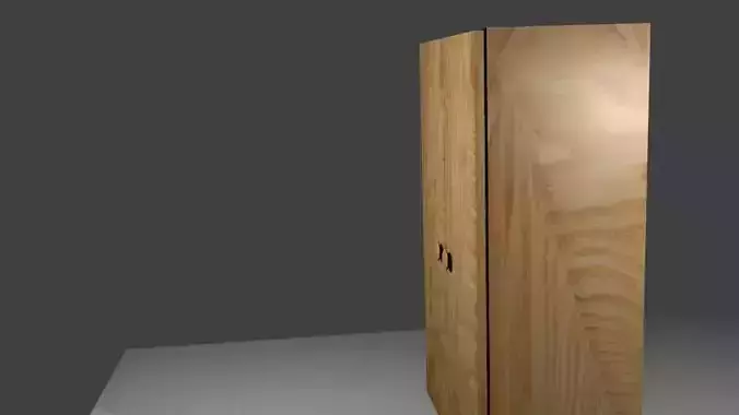 armoire wooden cabinet 3D model