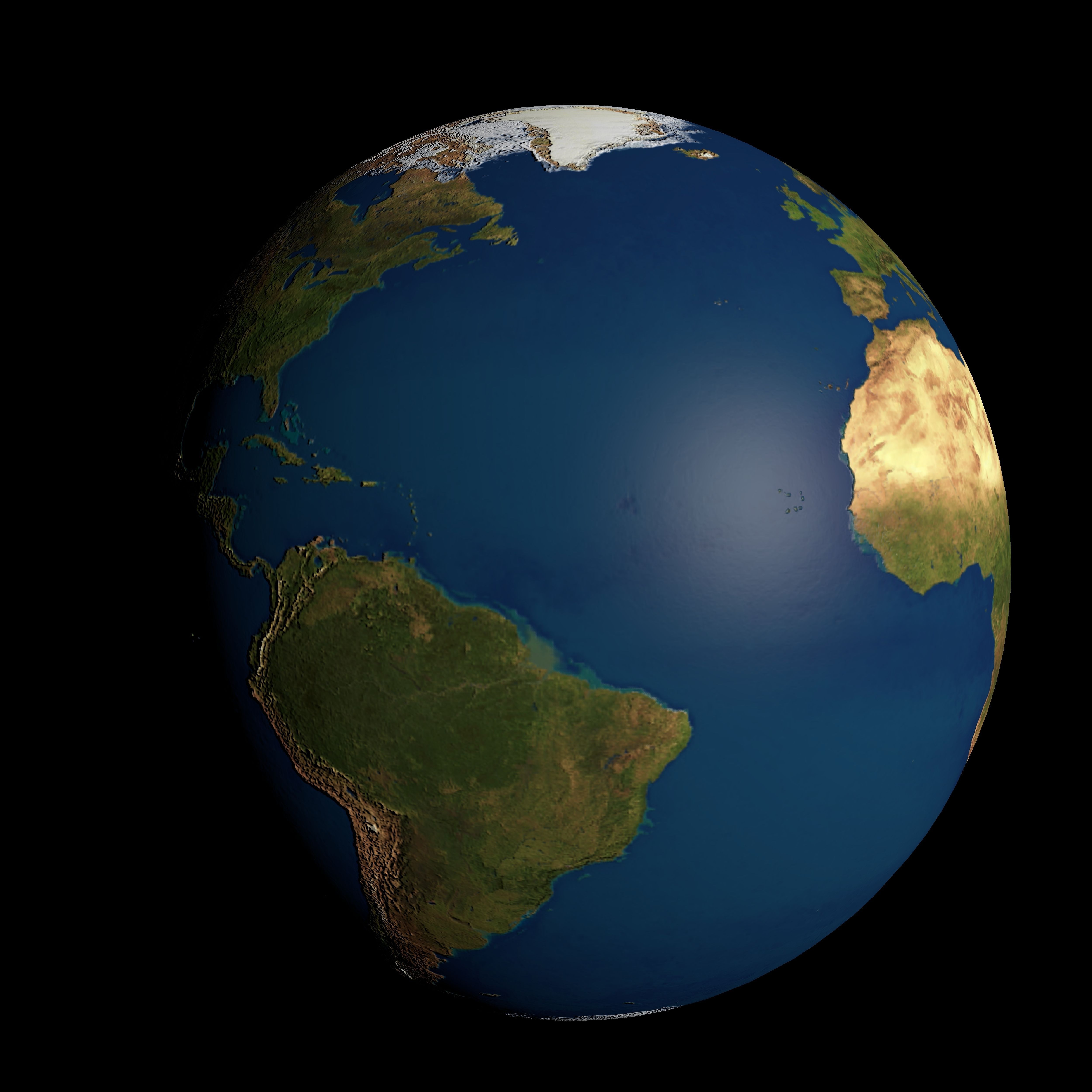 3d world earth 3D model_5