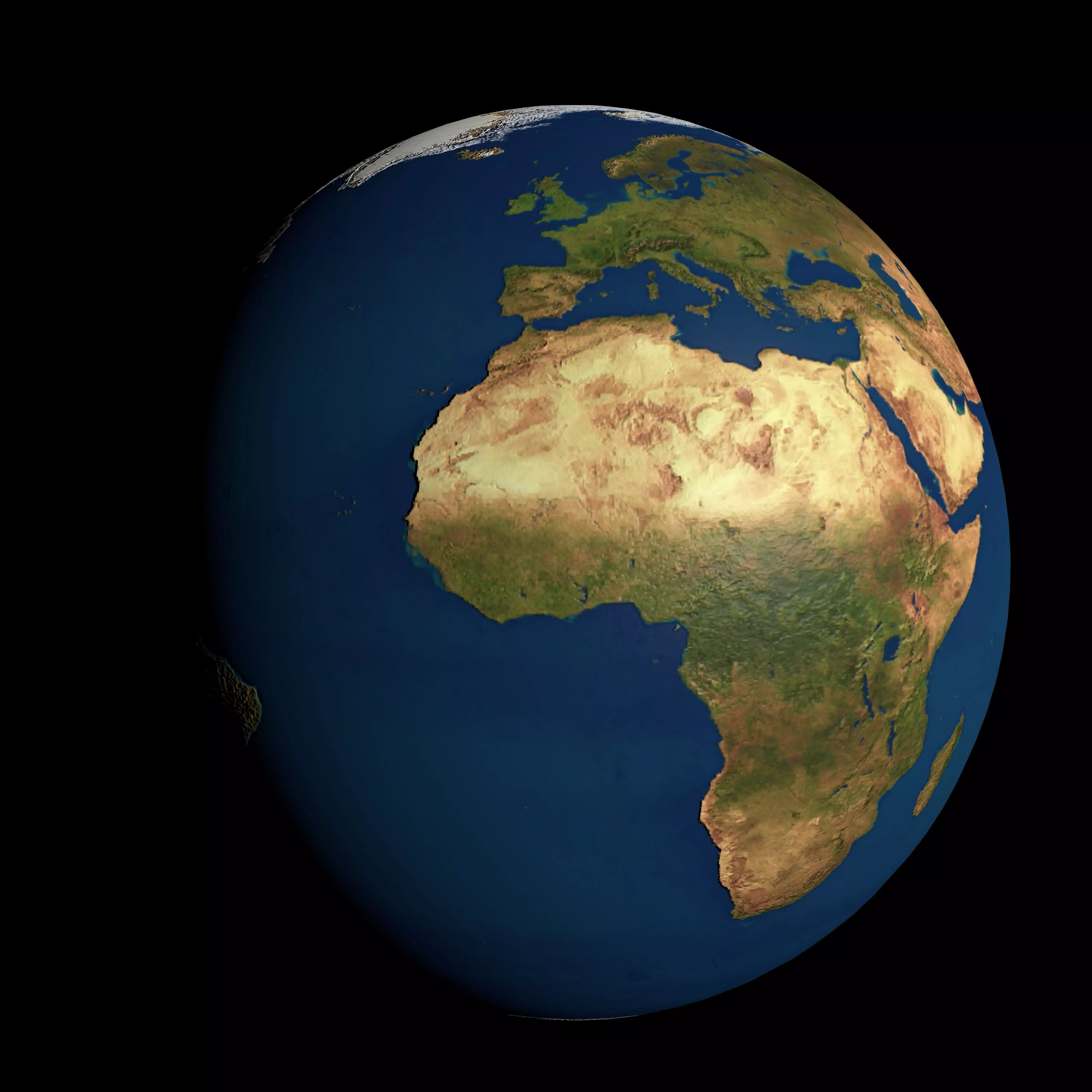 3d world earth 3D model_0