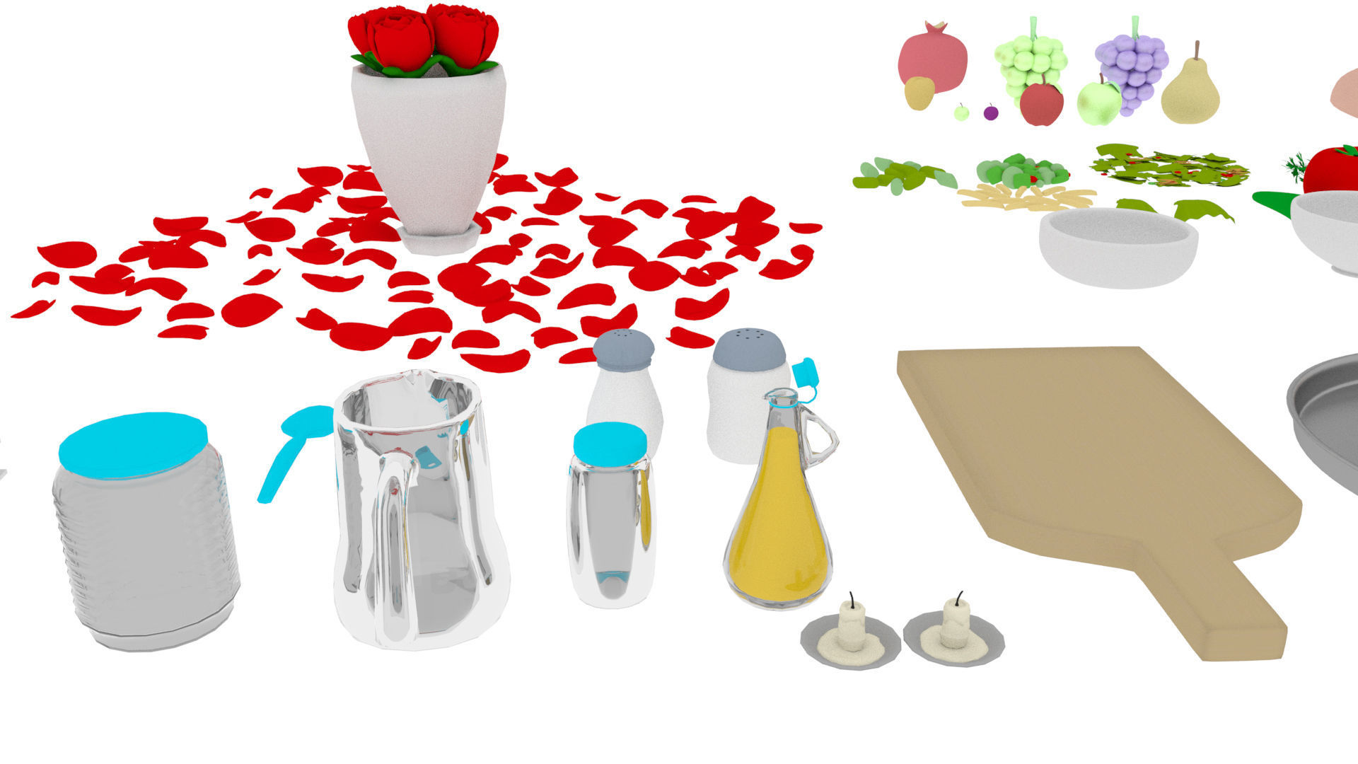 Cartoon Assets Pack Low-poly 3D model_29