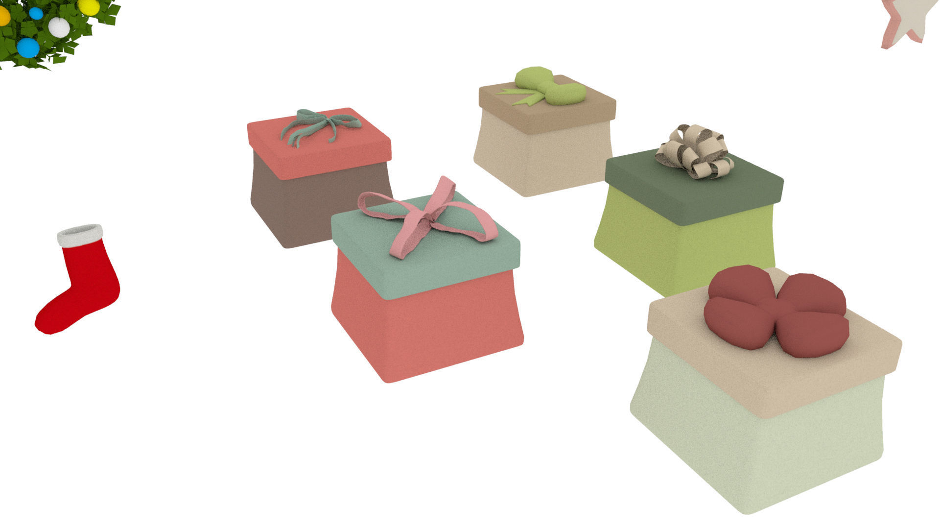 Cartoon Assets Pack Low-poly 3D model_3