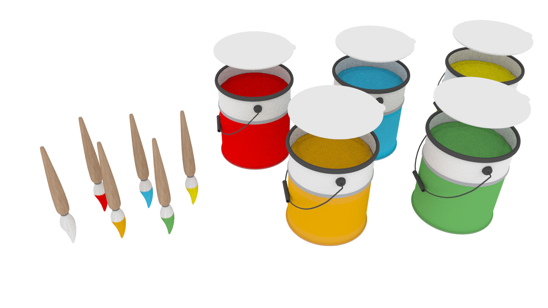 Cartoon Assets Pack Low-poly 3D model_44