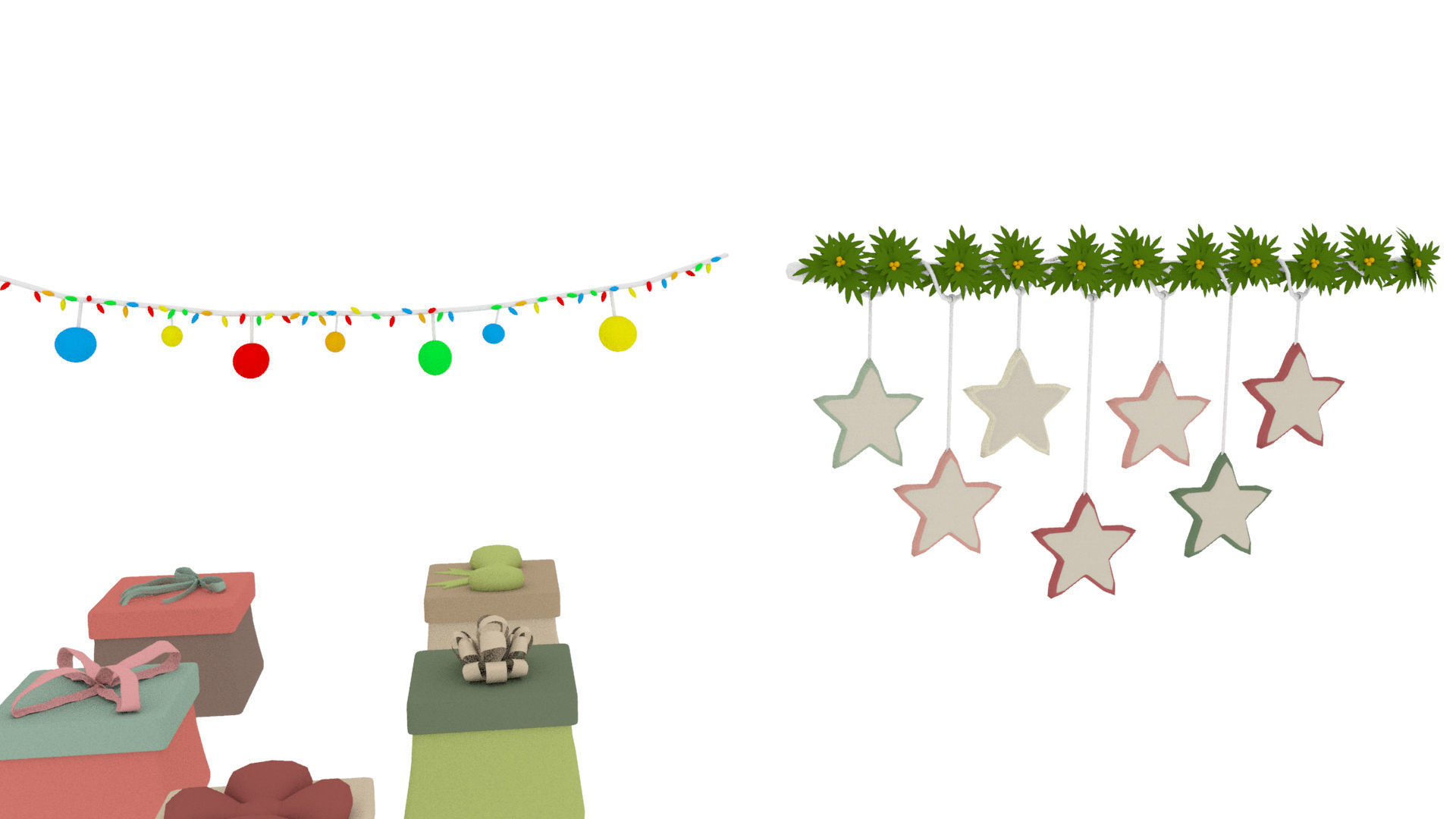 Cartoon Assets Pack Low-poly 3D model_4