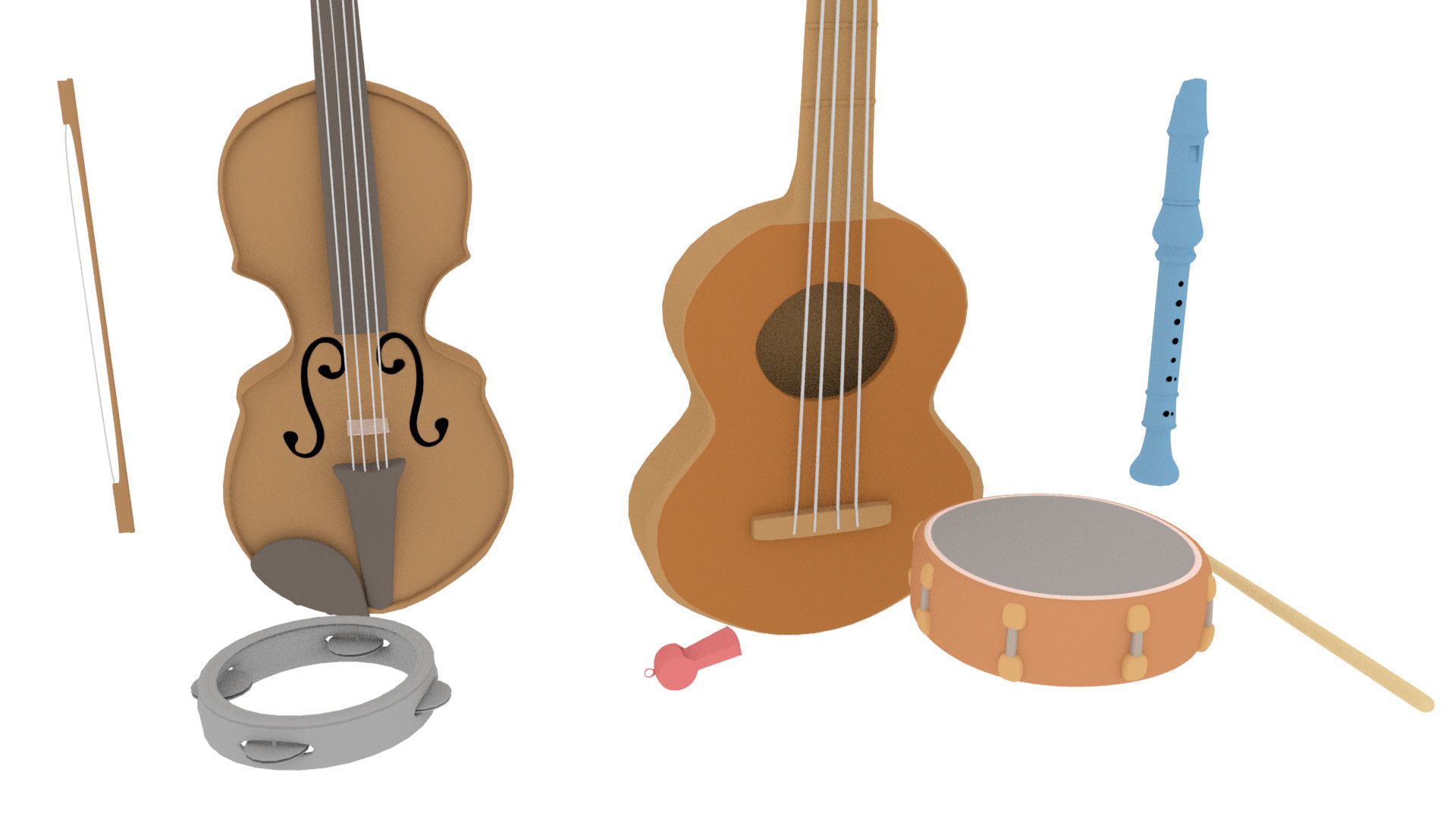 Cartoon Assets Pack Low-poly 3D model_19