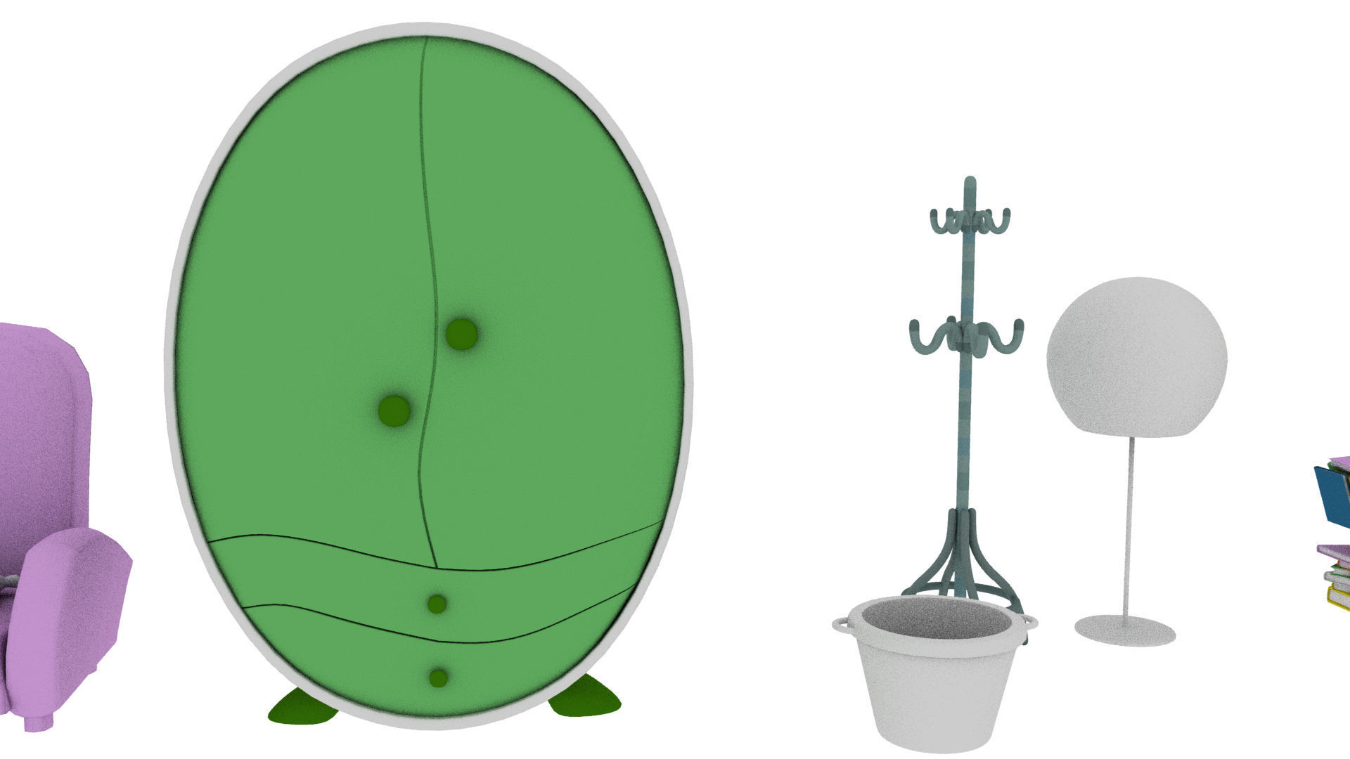 Cartoon Assets Pack Low-poly 3D model_11