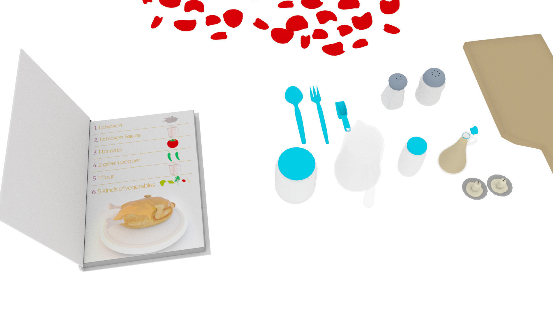 Cartoon Assets Pack Low-poly 3D model_26